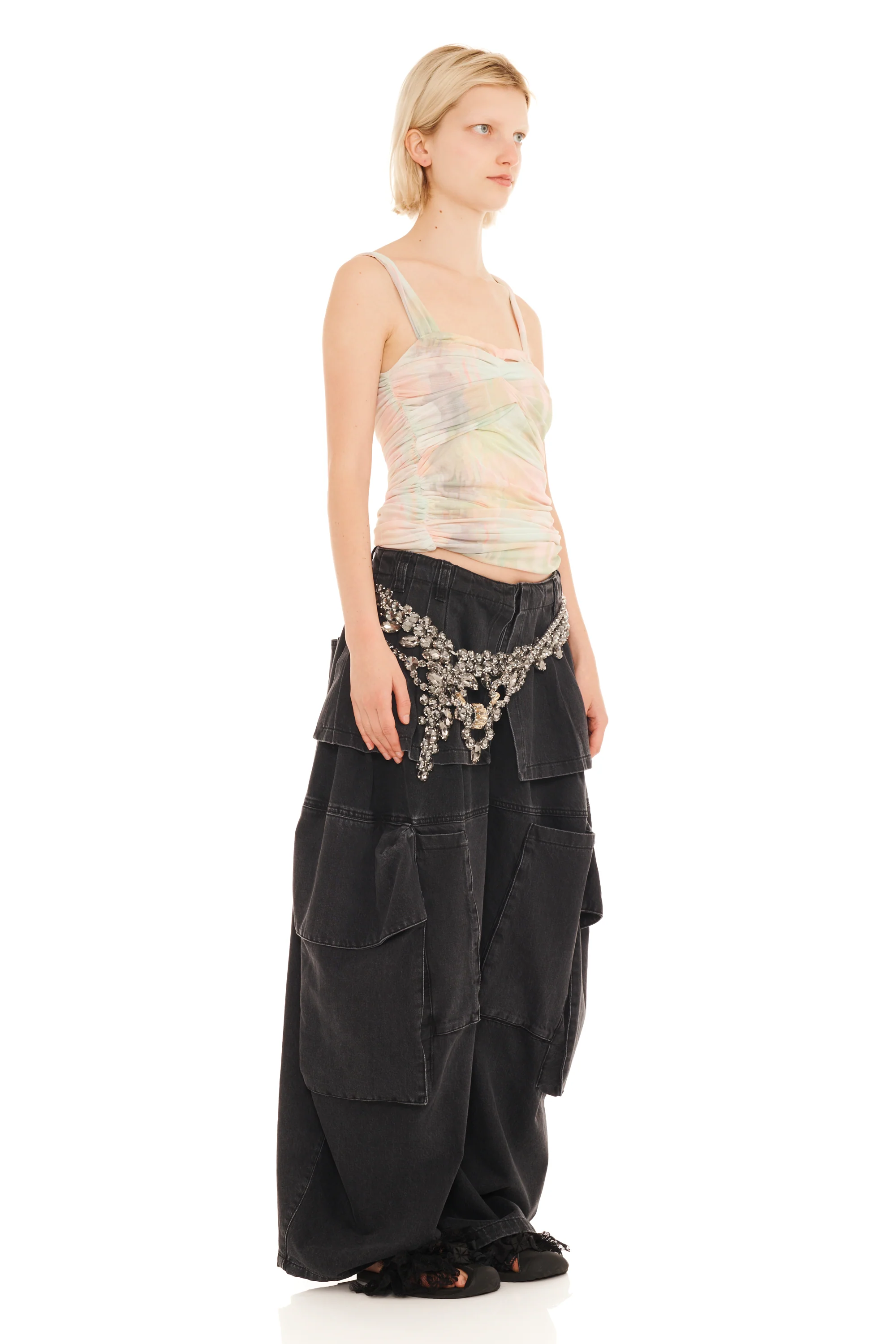 GUA SHA PLAID NETTLE TANK - Image 4