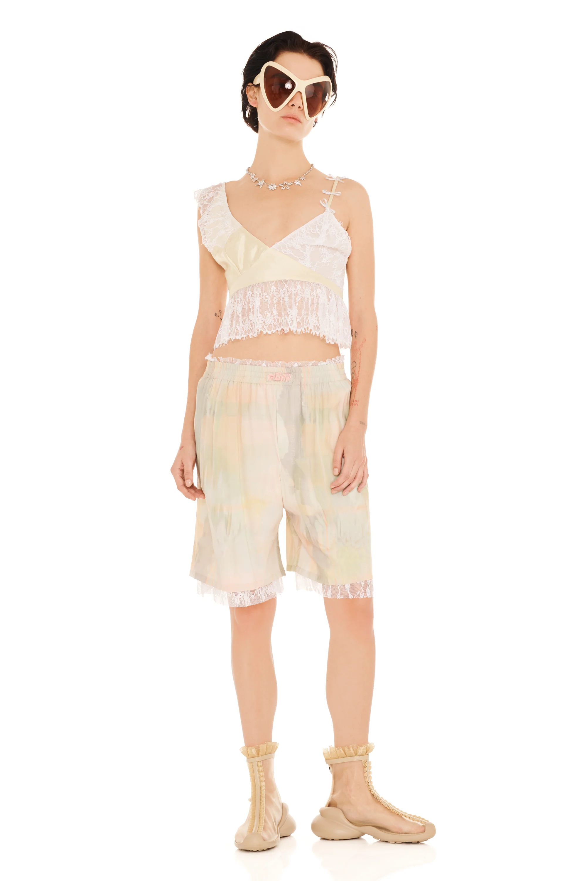 GUA SHA PLAID ODEON SHORT - Image 2