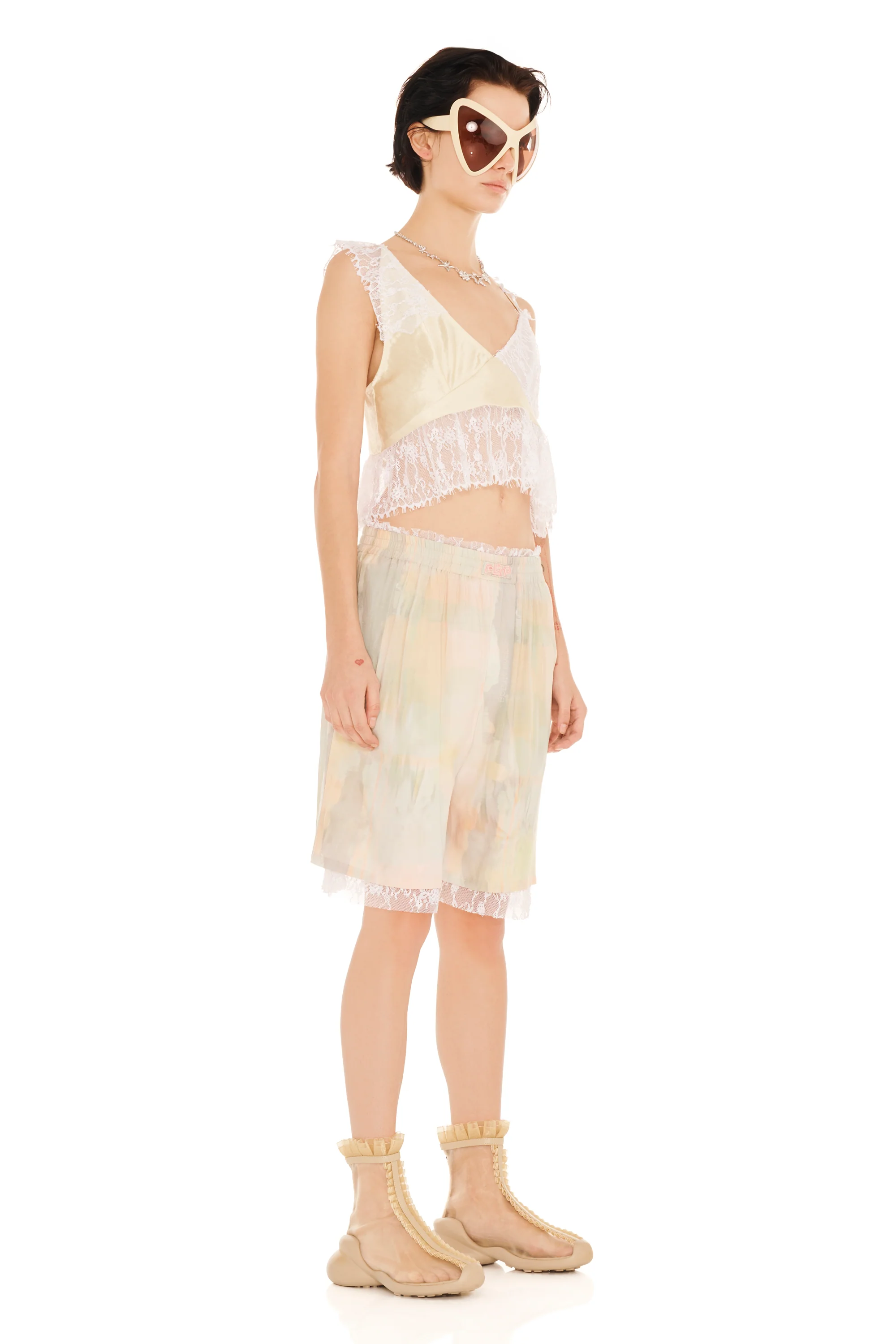 GUA SHA PLAID ODEON SHORT - Image 3