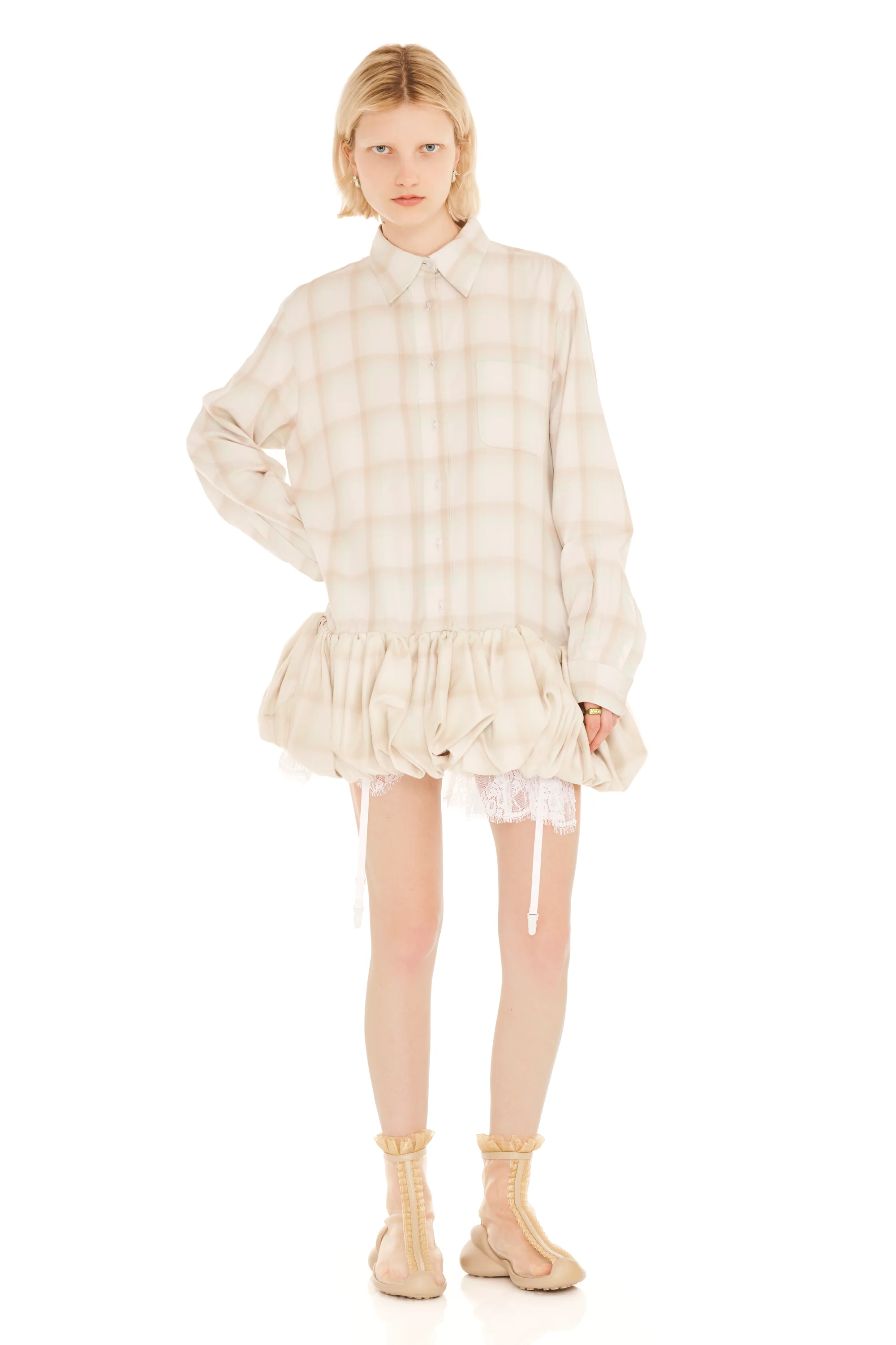 HAZE PLAID VALERIAN DRESS - Image 2