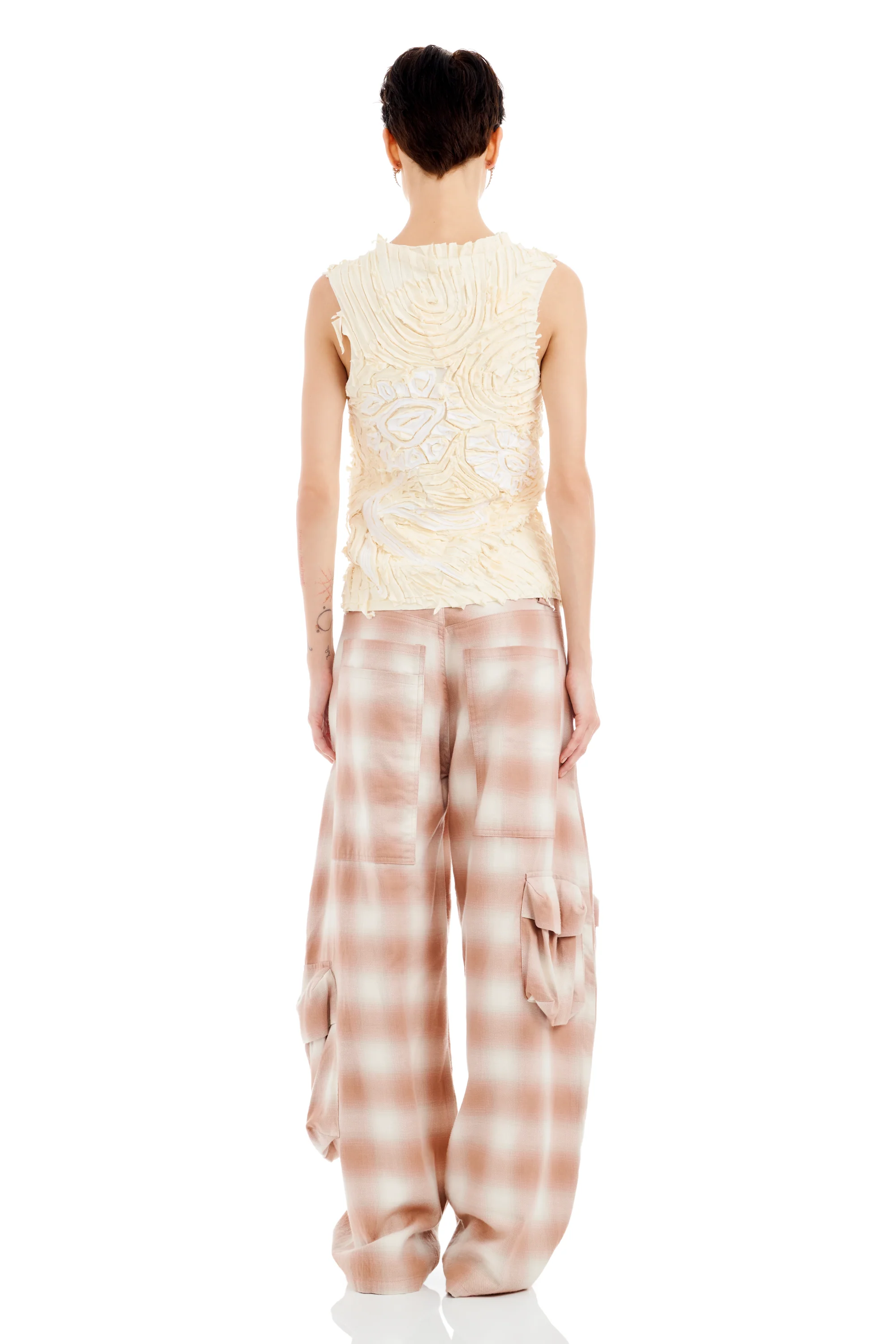 IVORY CHIRP FLOWER TANK - Image 5