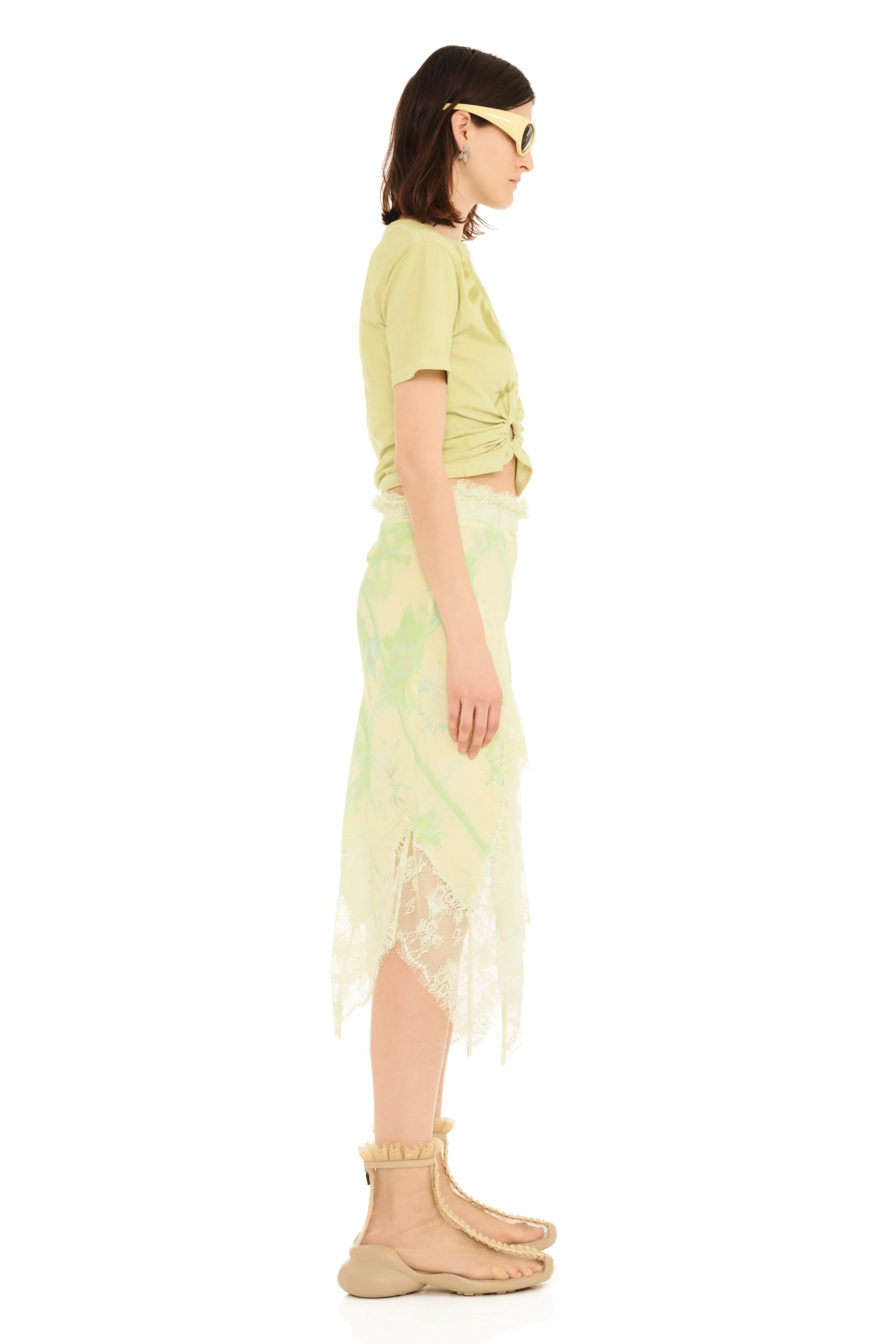 LEMON PICNIC WATERLILY SKIRT - Image 3