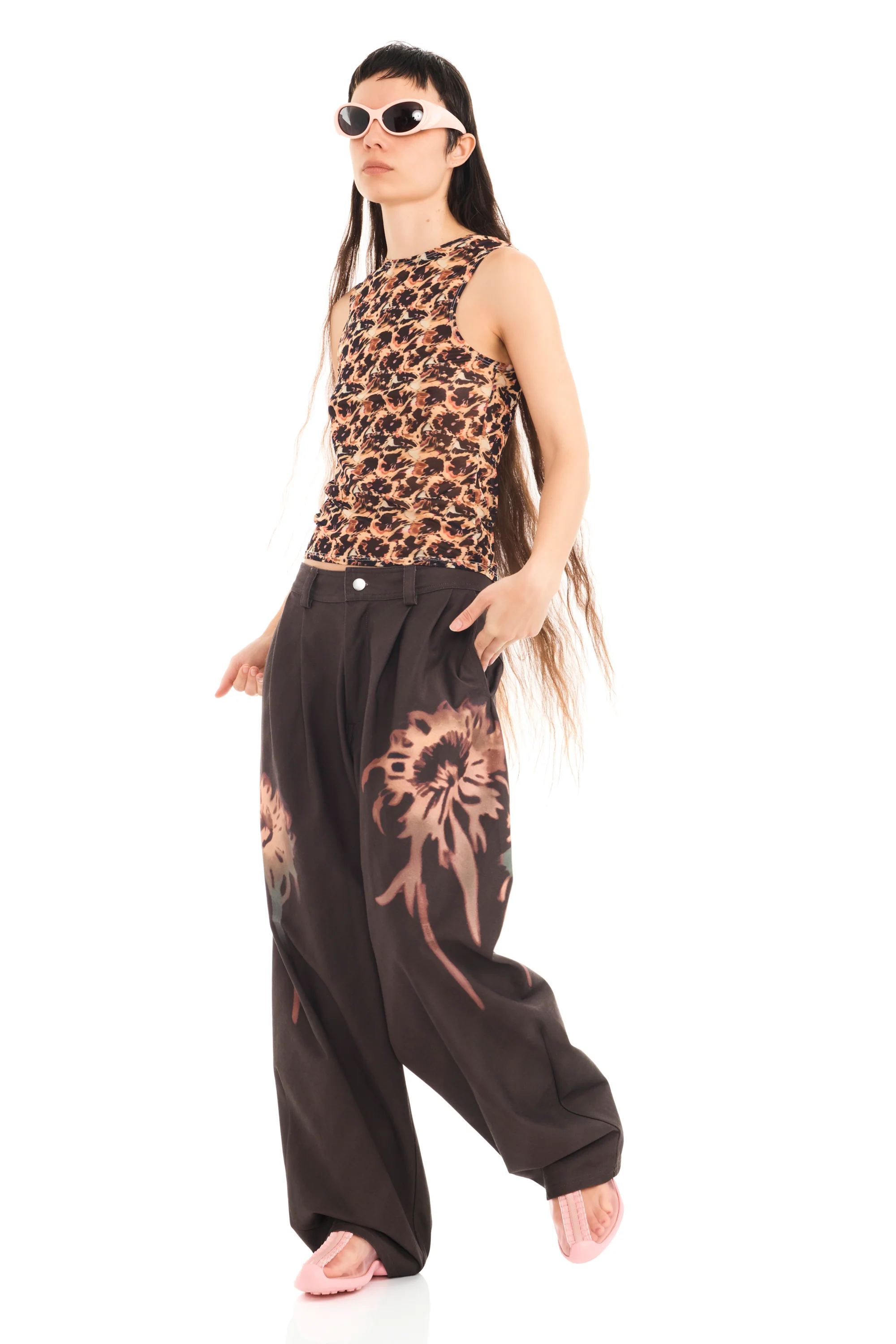 LEOPARD PEONY DACHI CARDIO TANK - Image 11