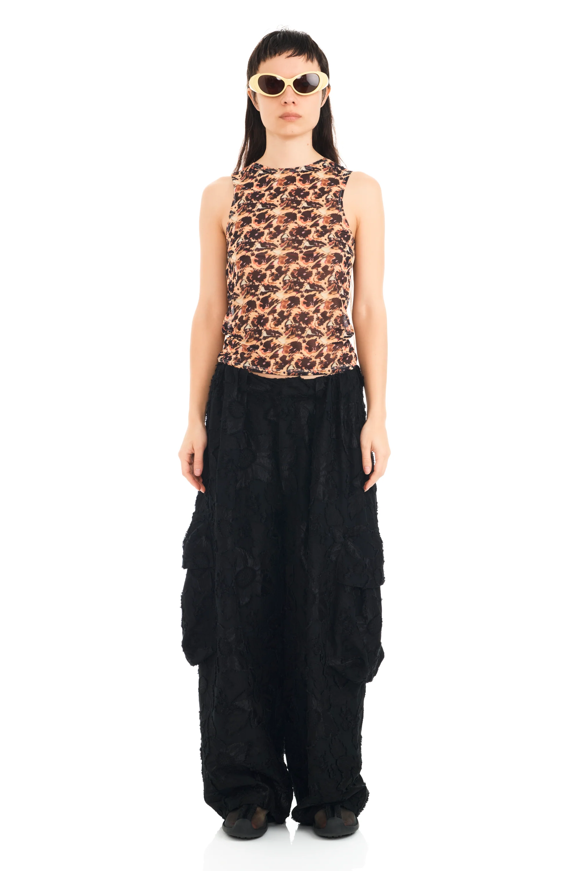 LEOPARD PEONY DACHI CARDIO TANK - Image 2
