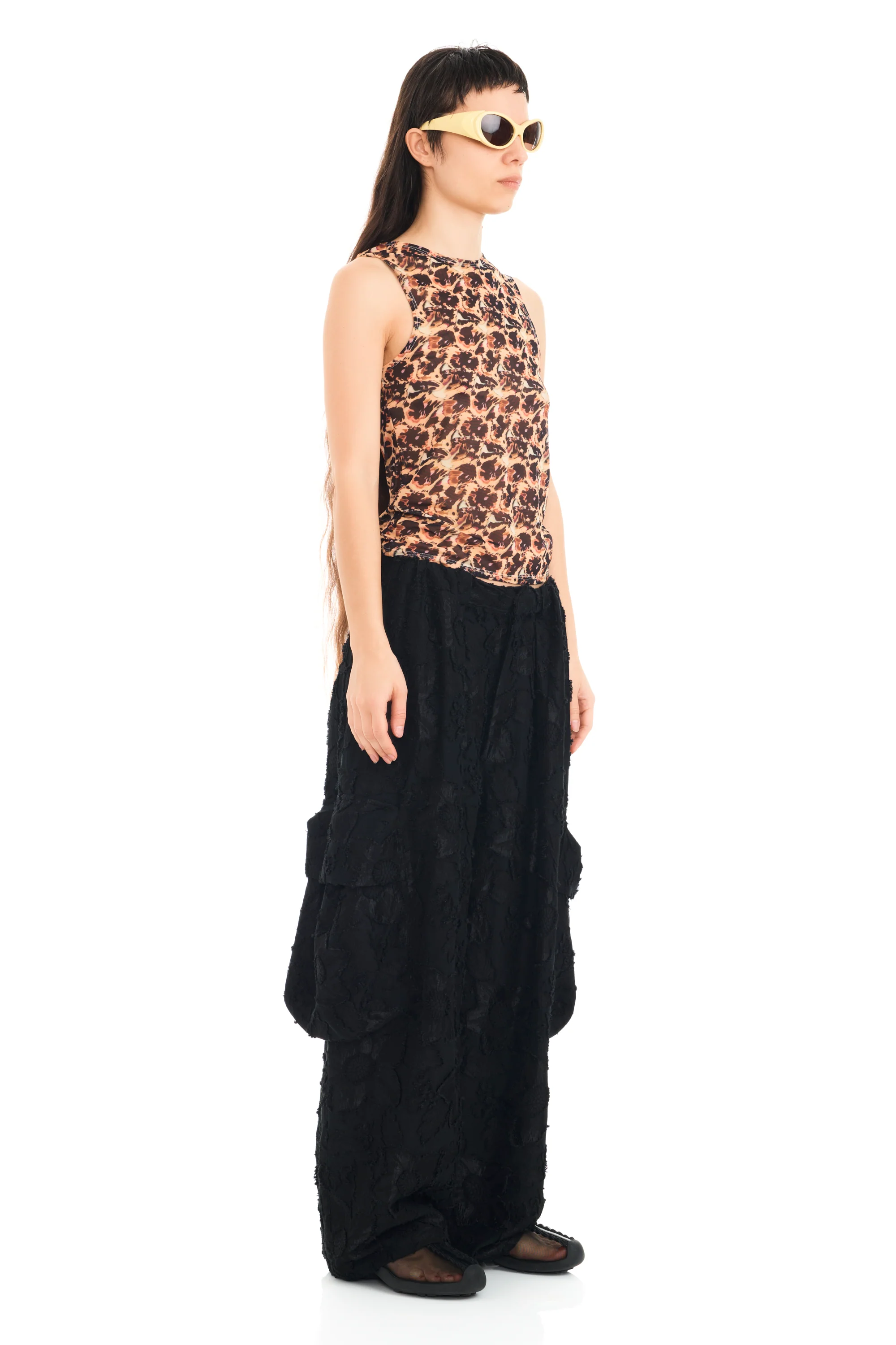 LEOPARD PEONY DACHI CARDIO TANK - Image 3