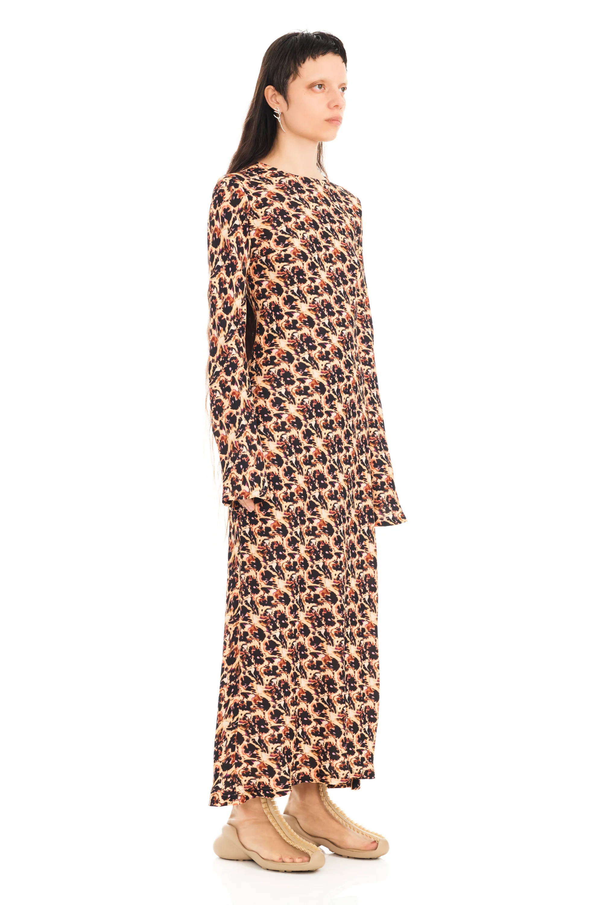 LEOPARD PEONY YURI DRESS - Image 4