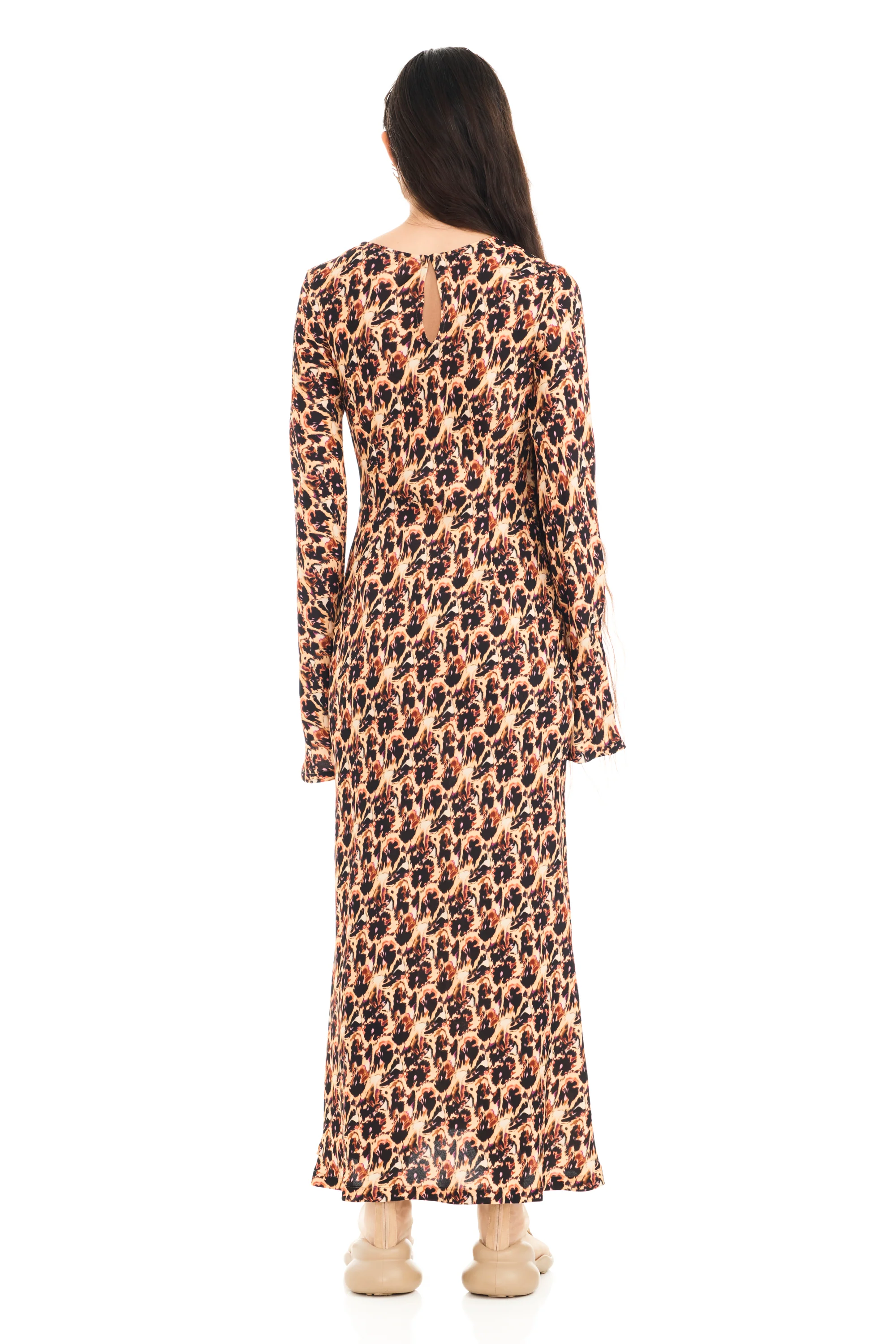 LEOPARD PEONY YURI DRESS - Image 6