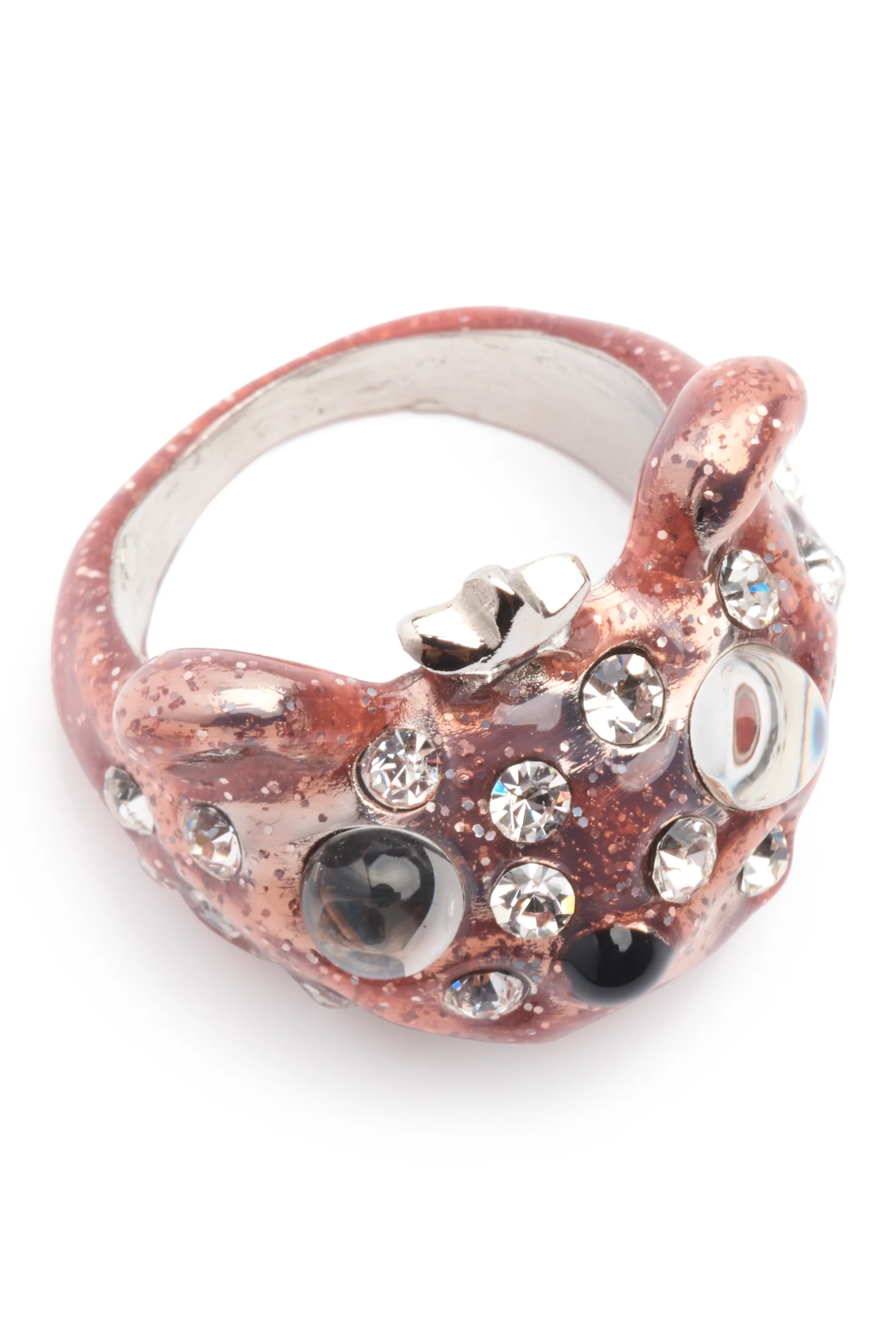 LIGHT PINK FRECKLES PRINCESS BEAR RING - Image 4
