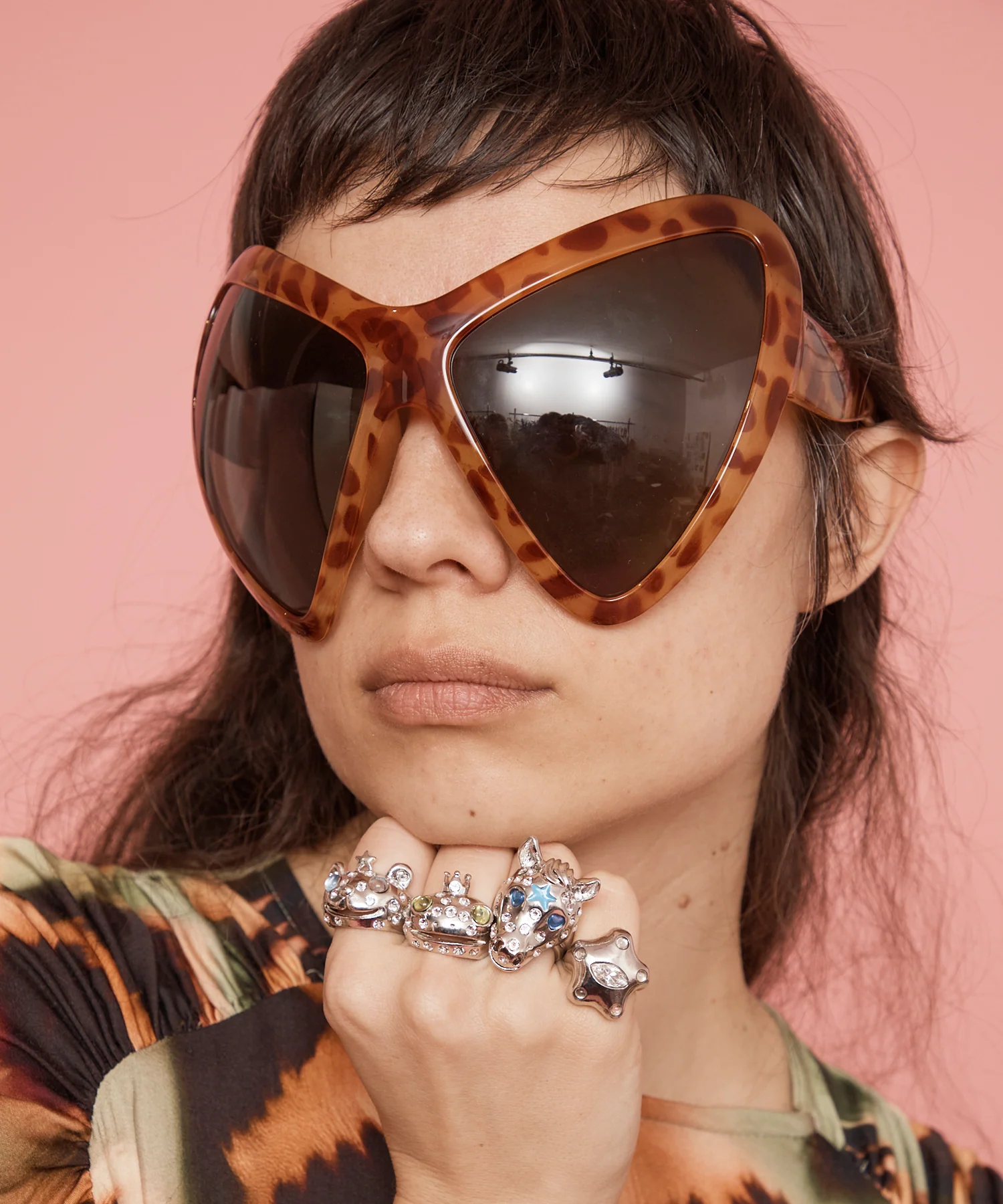 LIGHT TORTOISE MARIPOSA SUNGLASSES - Image 4