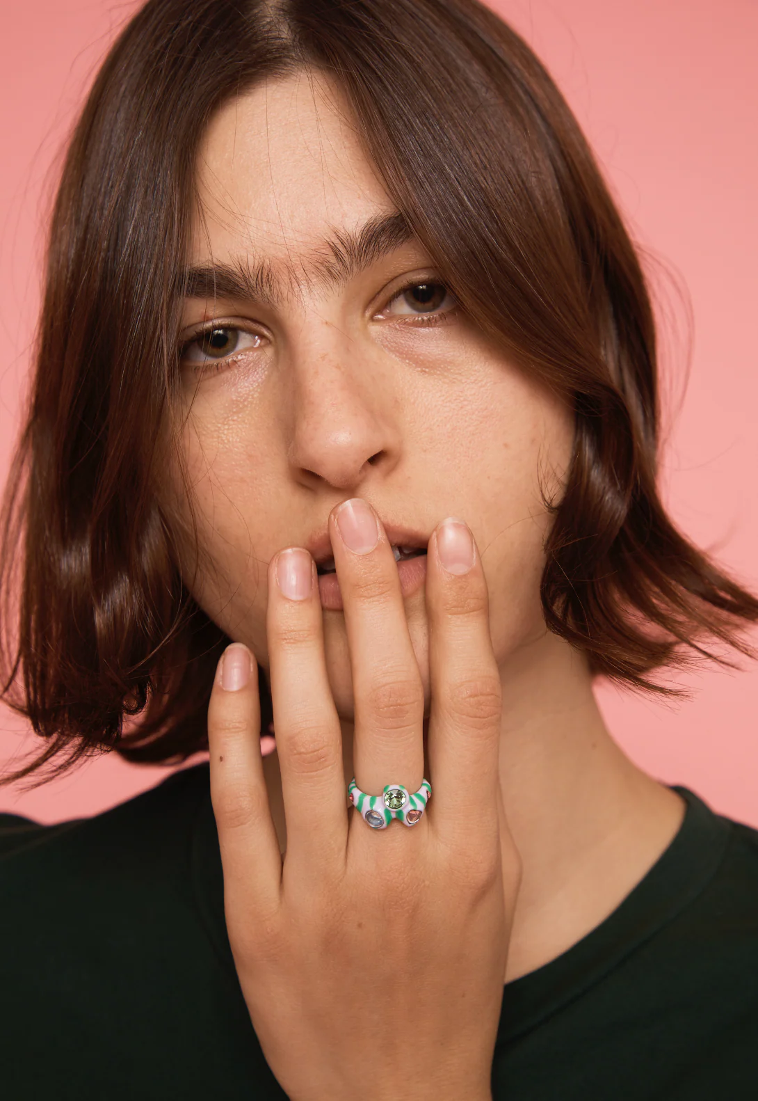 LILAC STRIPE FLORENCE RING - Image 2
