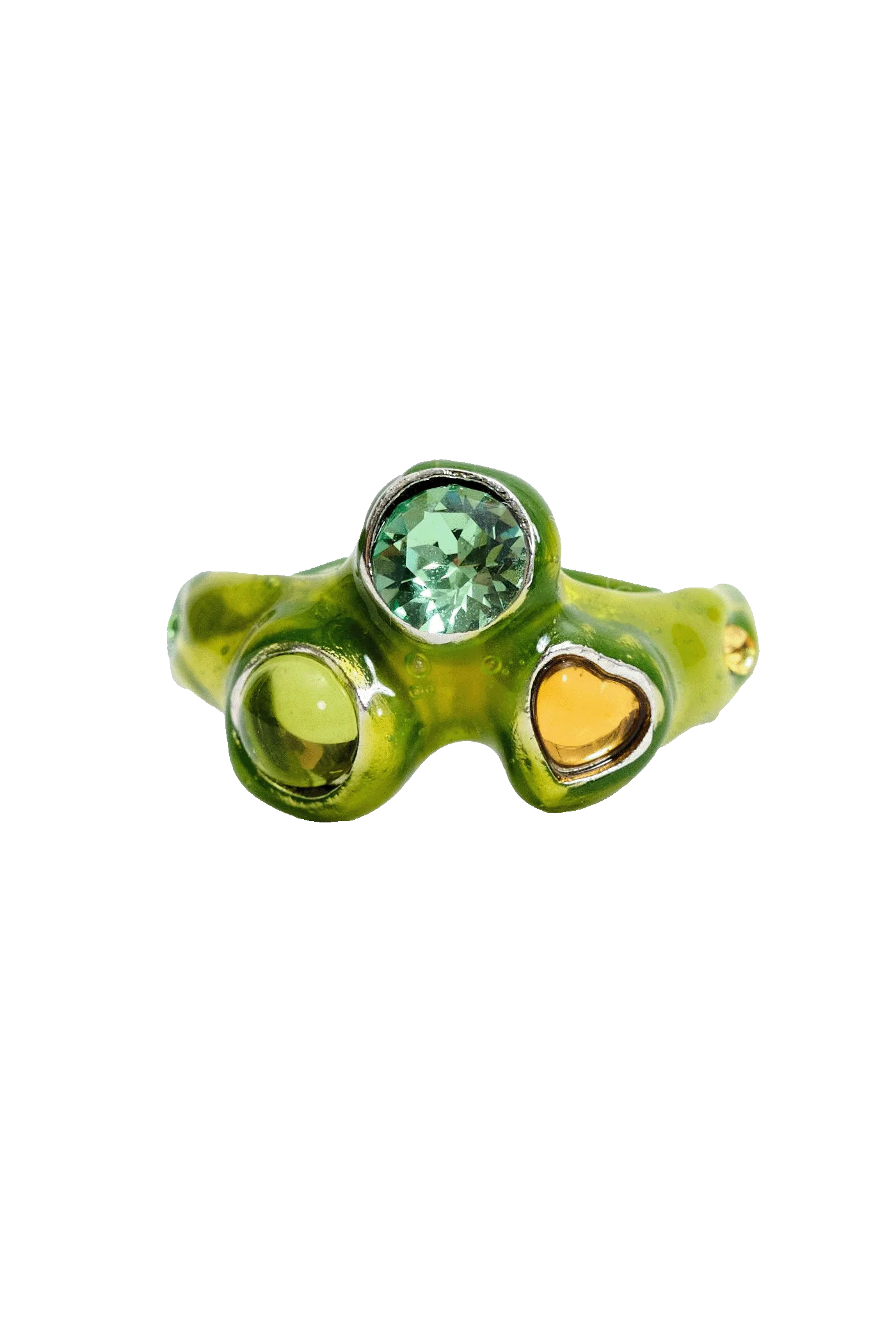 LIME MULTI FLORENCE RING