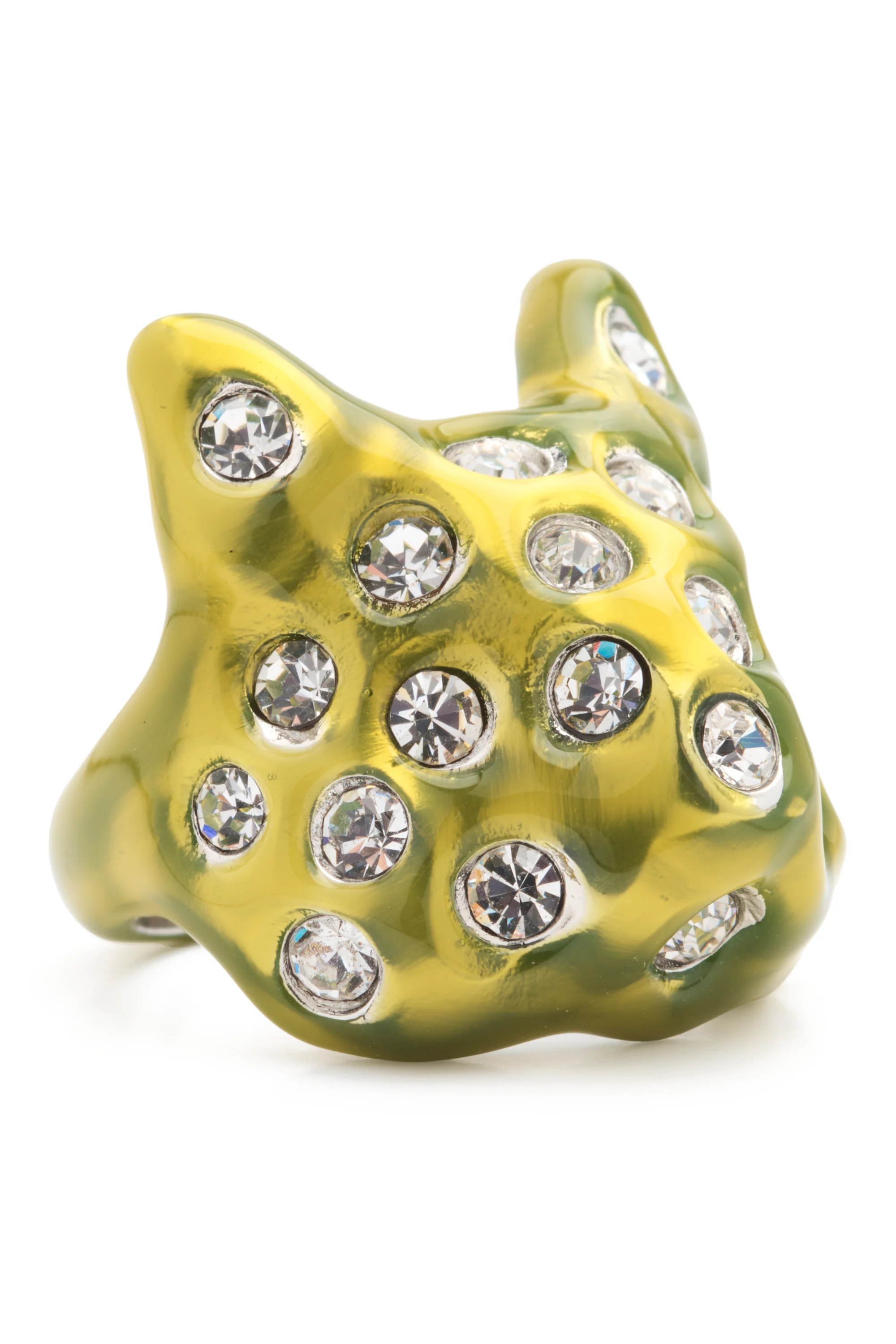 LIME PUFFY BUNNY RING - Image 3