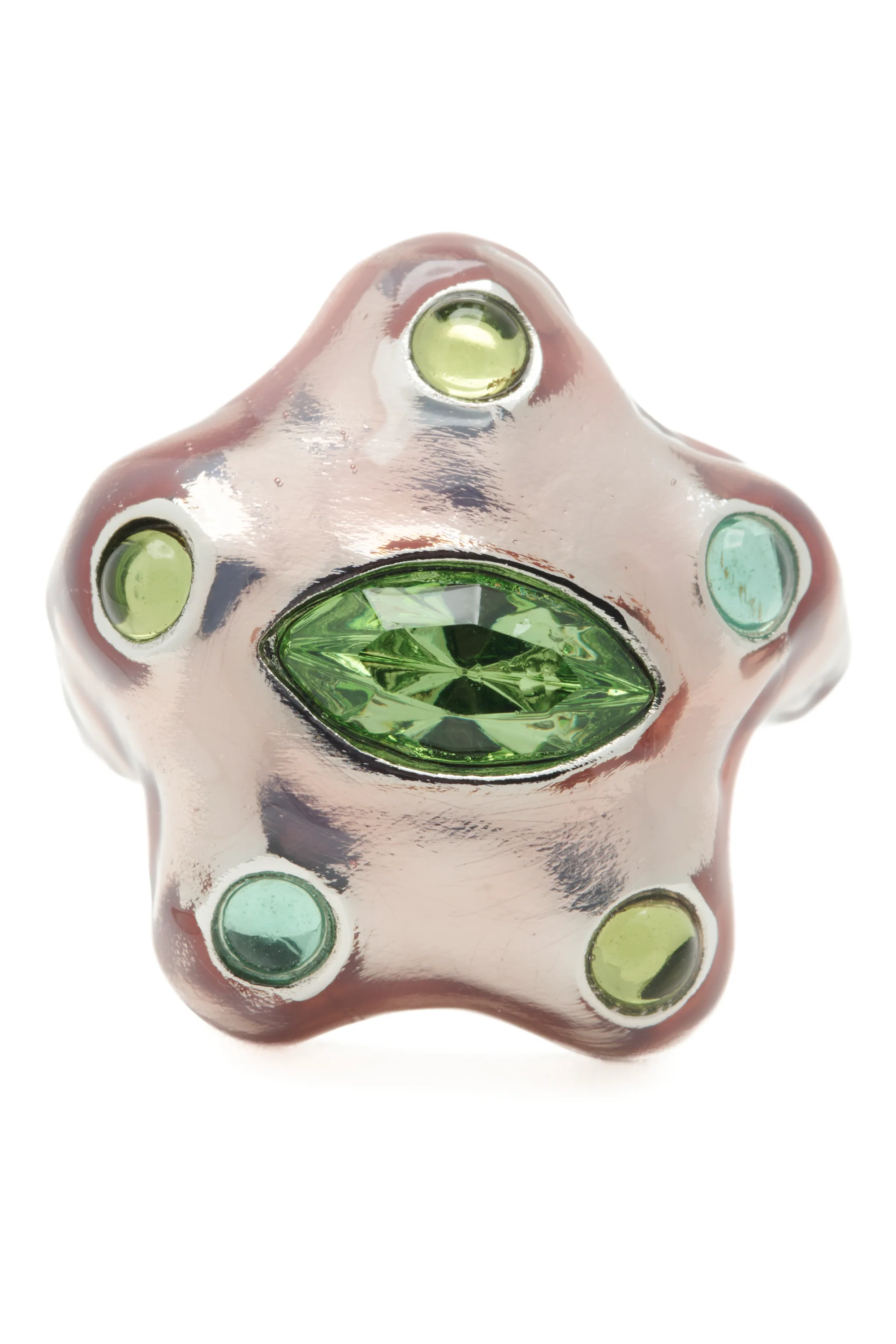 METALLIC PINK APPLE DEMI STARLETTE RING