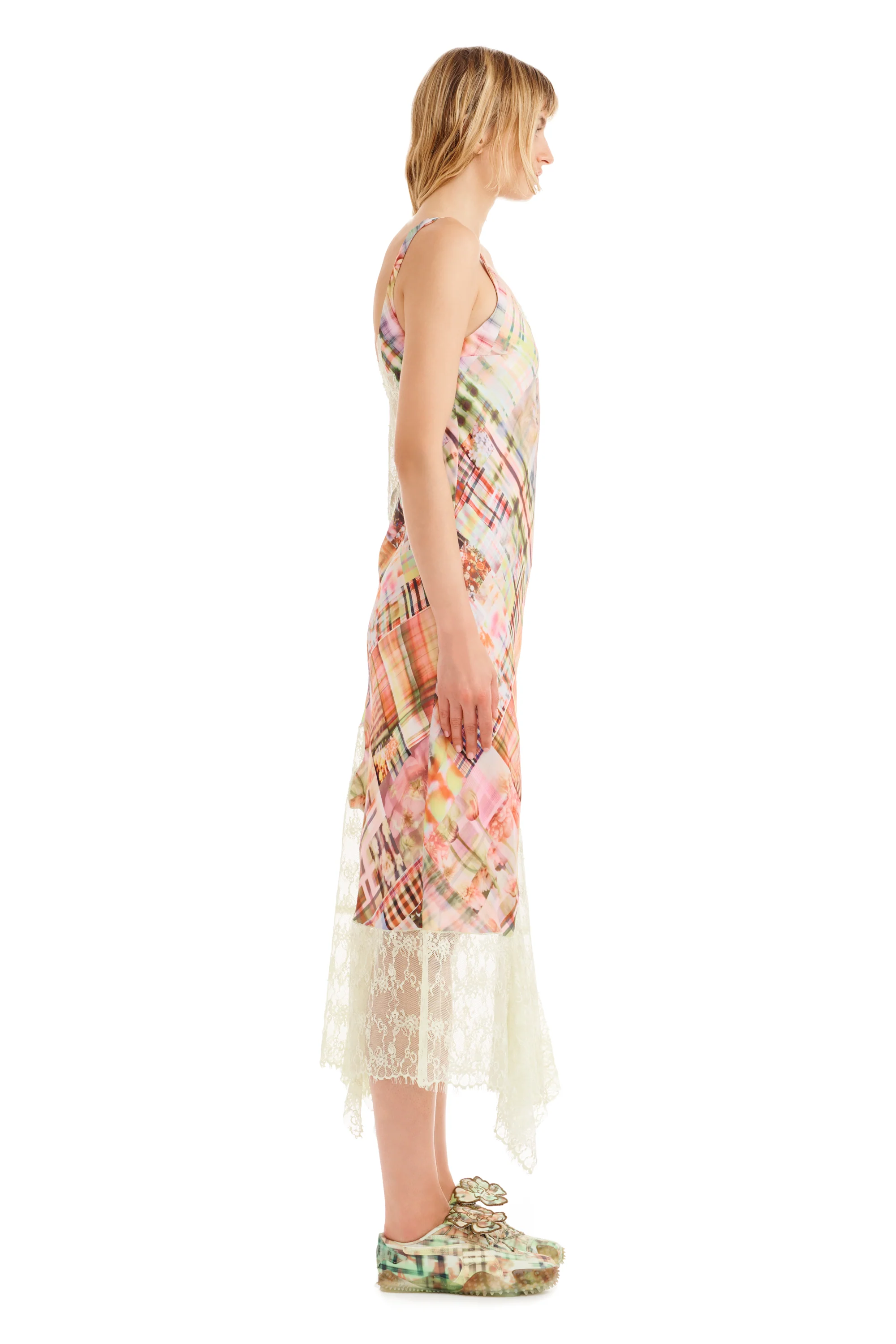 MULTI PLAID ANEMONE DRESS - Image 7
