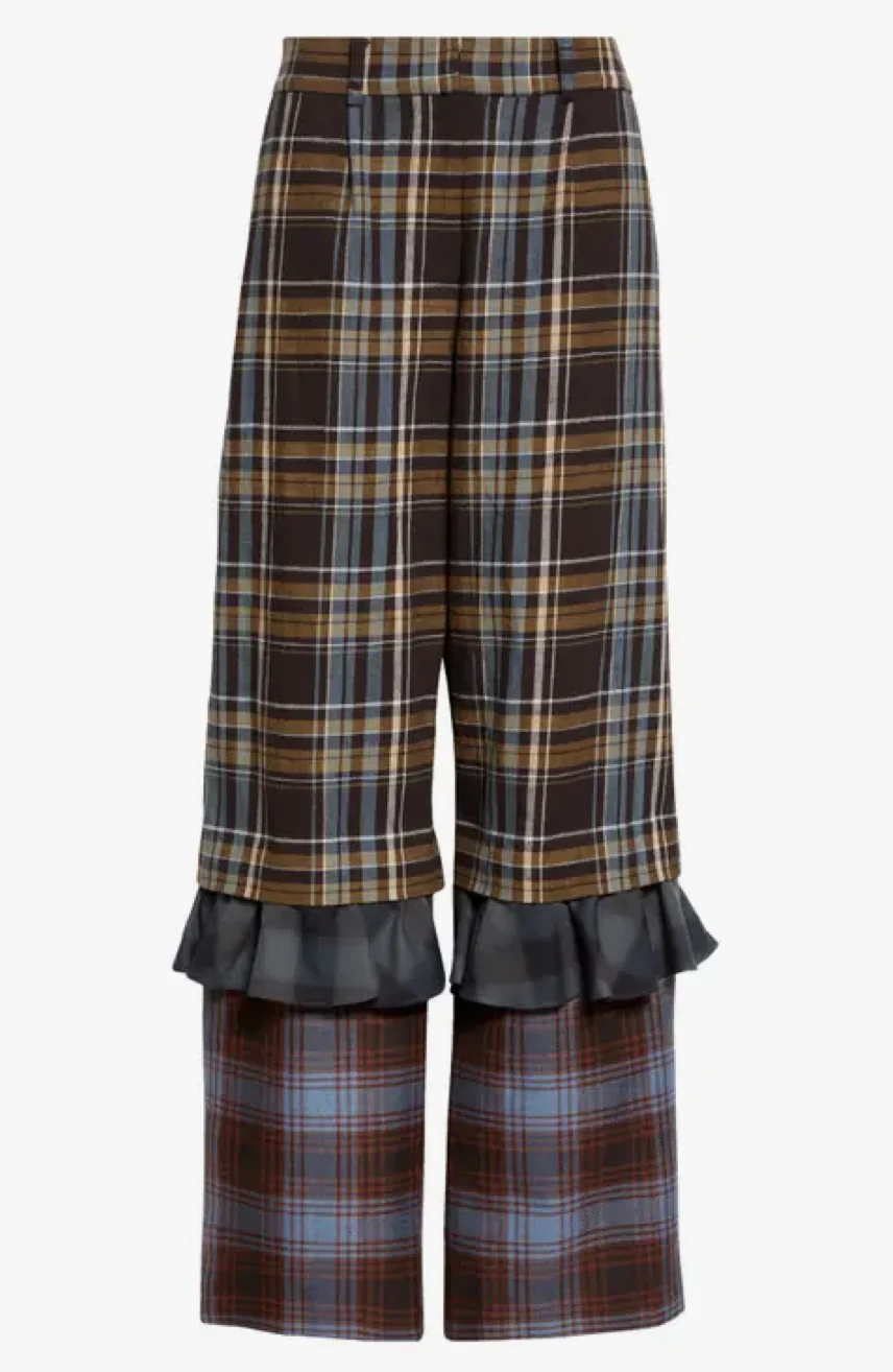 MULTI PLAID GERANIUM TROUSER - Image 6