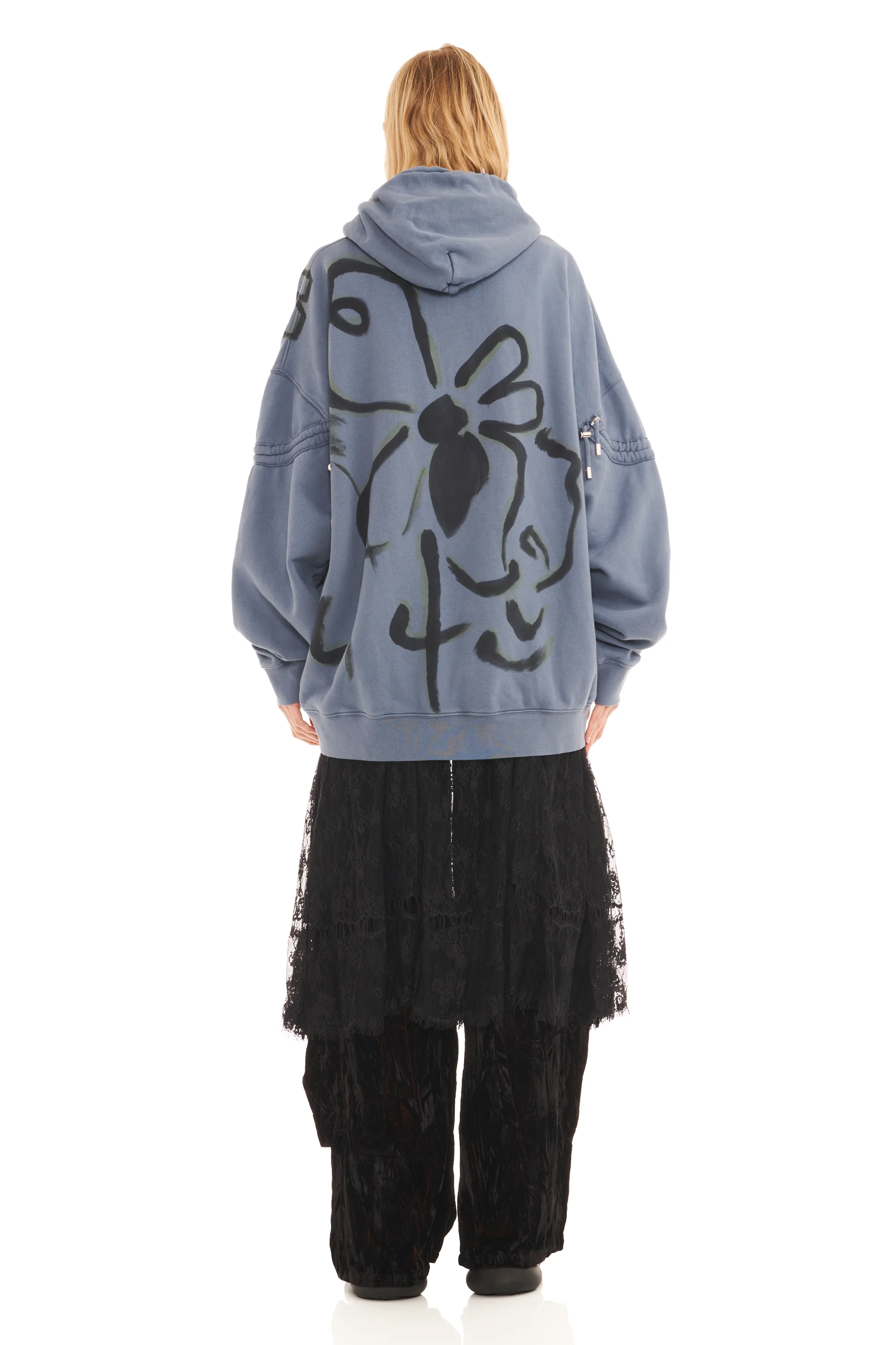 NAVY BUG BURST HOODIE - Image 6