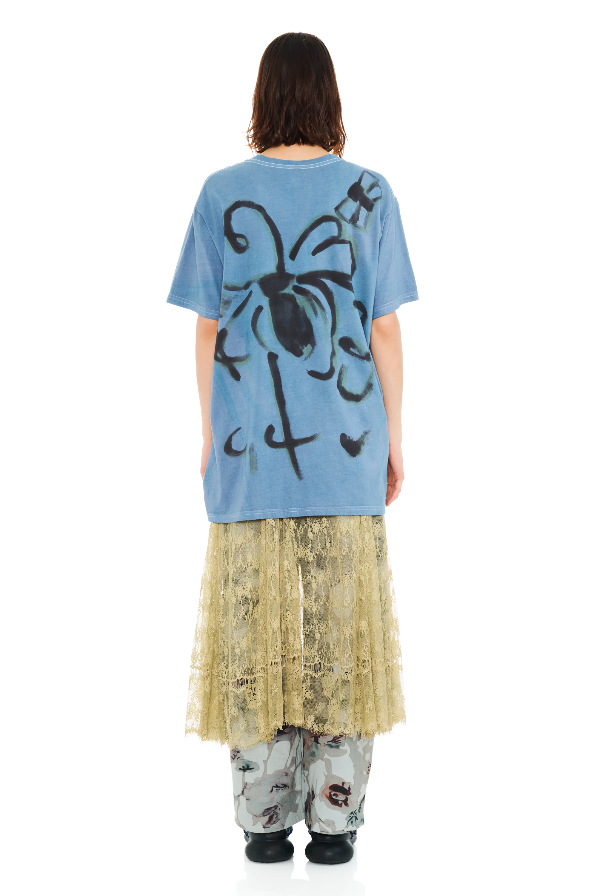 NAVY BUG PAINTED TEE - Image 5