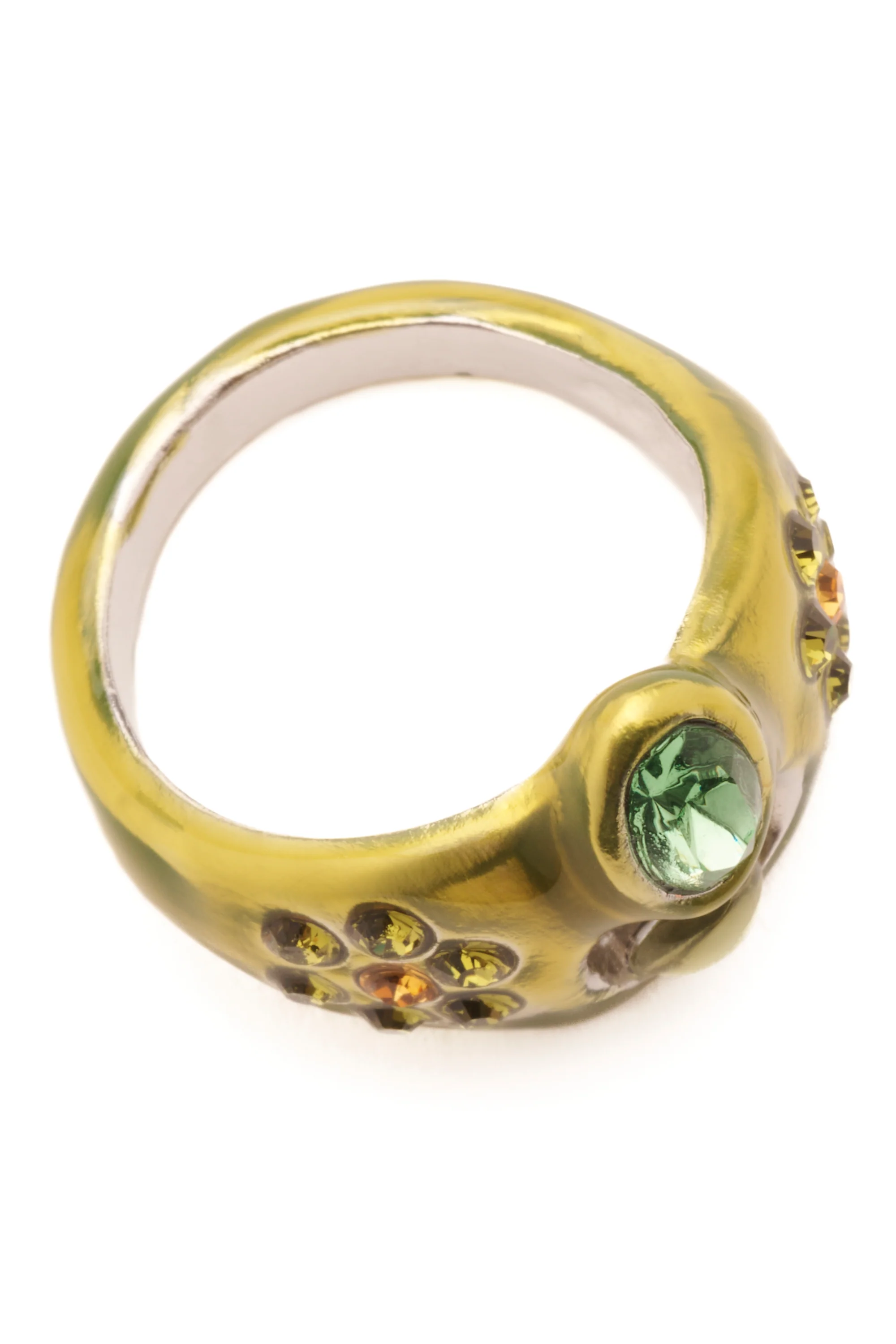 OLIVE COSMIC DAISY RING - Image 3