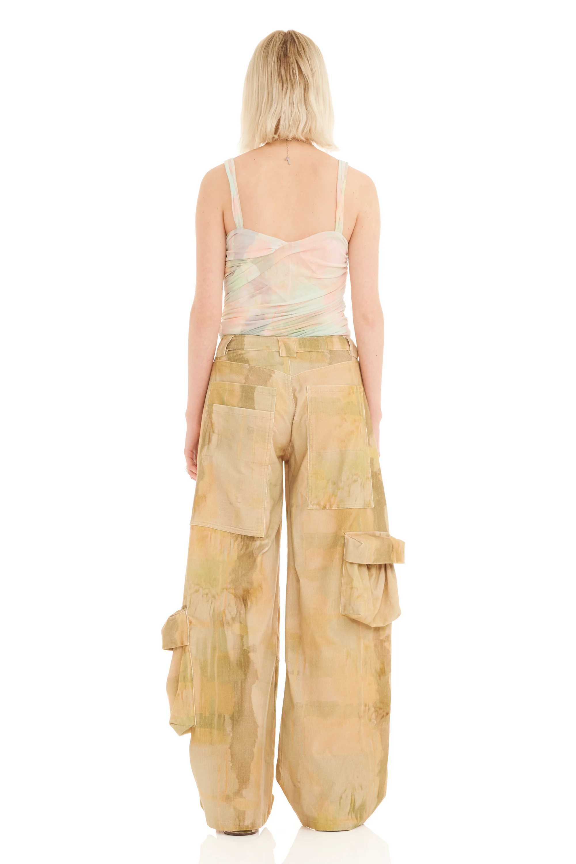 OLIVE GUA SHA LAWN CARGO PANT - Image 5