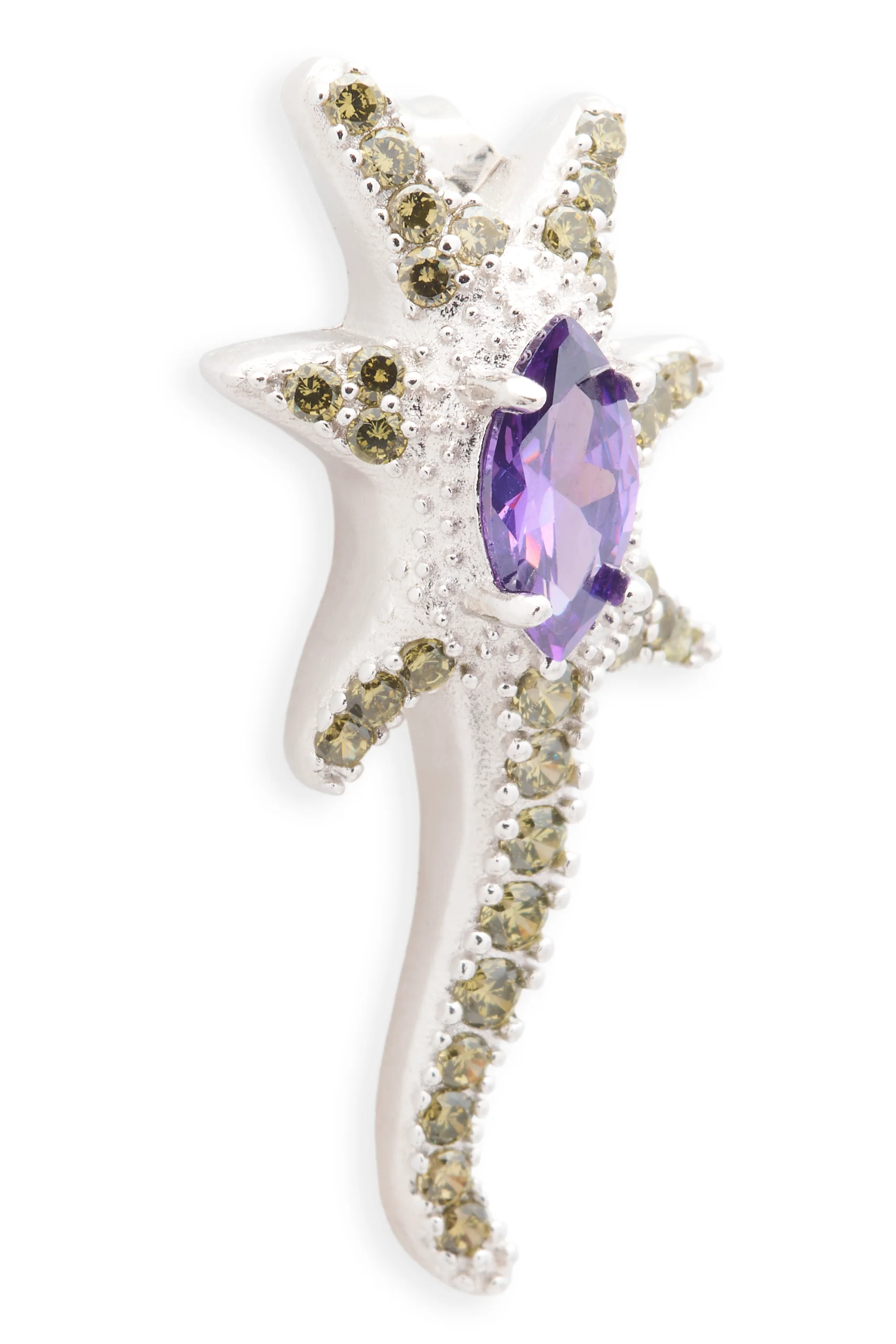 OLIVE LAVANDER STAR TRAIL EARRINGS - Image 3