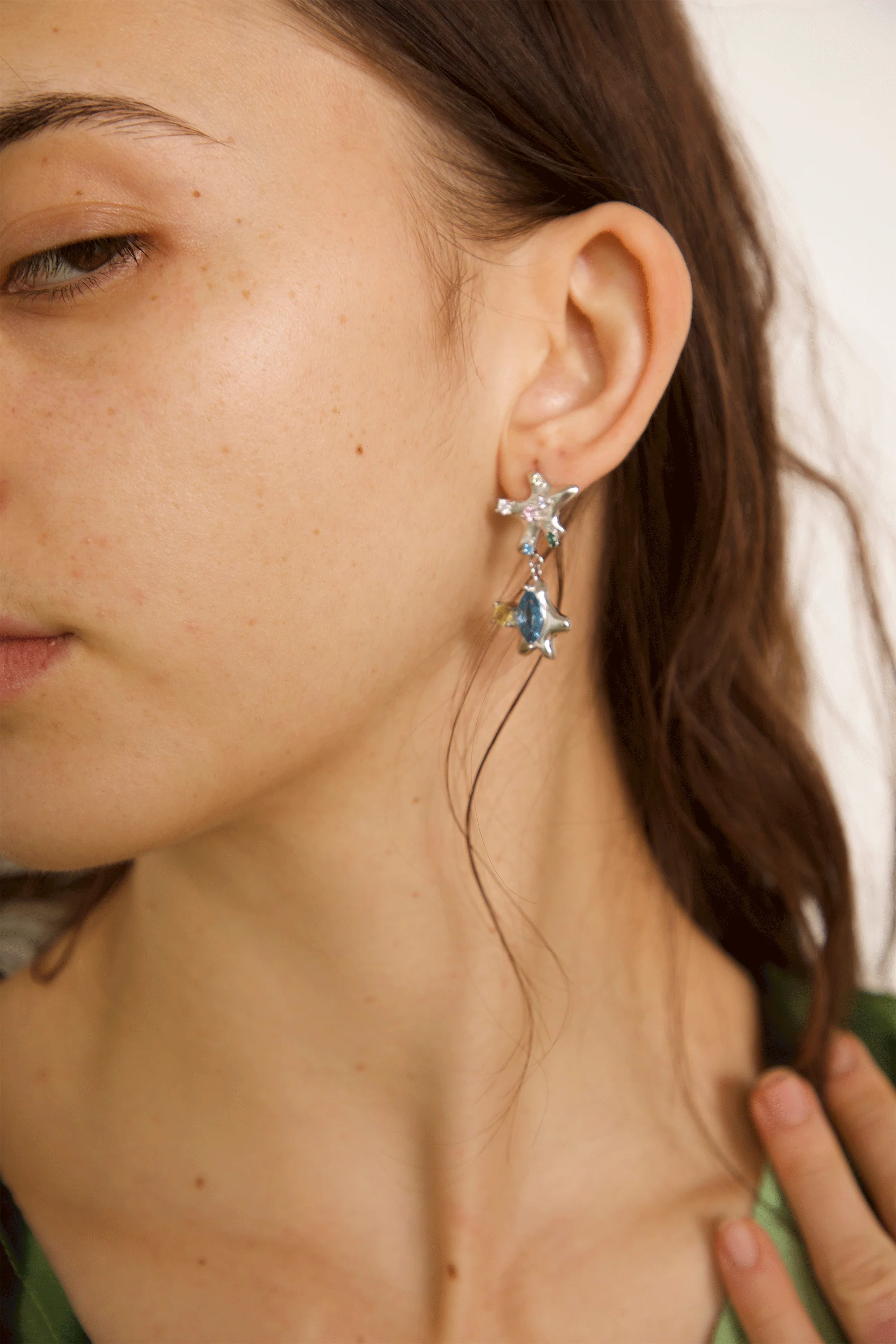 PARTY MIX STAR DANGLE EARRINGS - Image 3