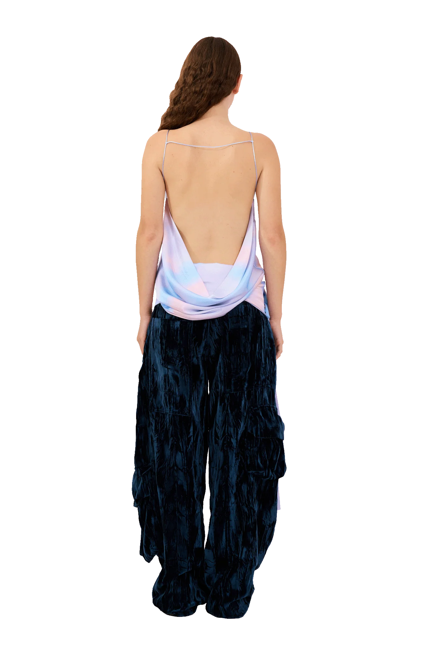 PERIWINKLE PLAID MEOW TOP - Image 5