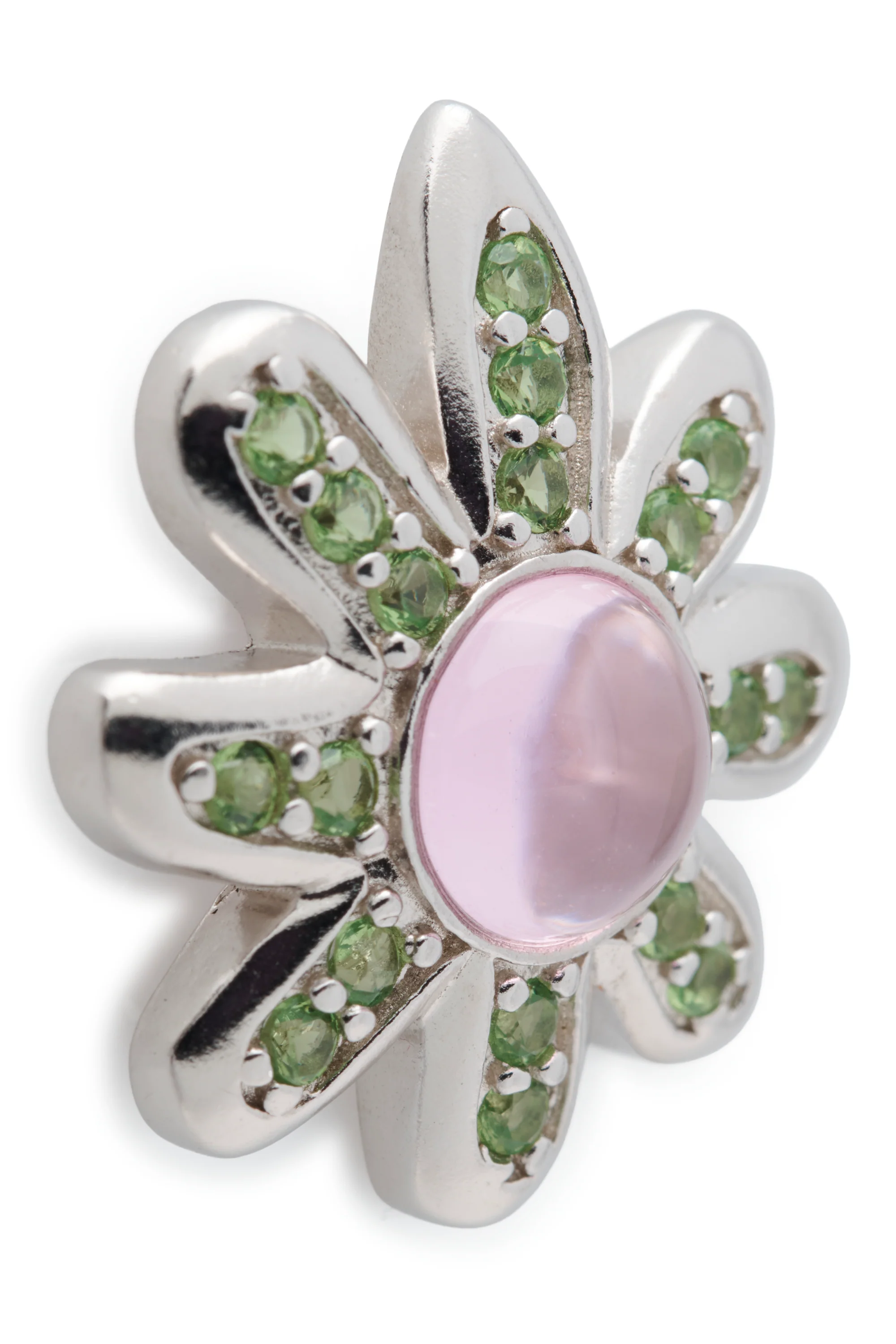 PINK APPLE CHAMOMILE EARRING - Image 2