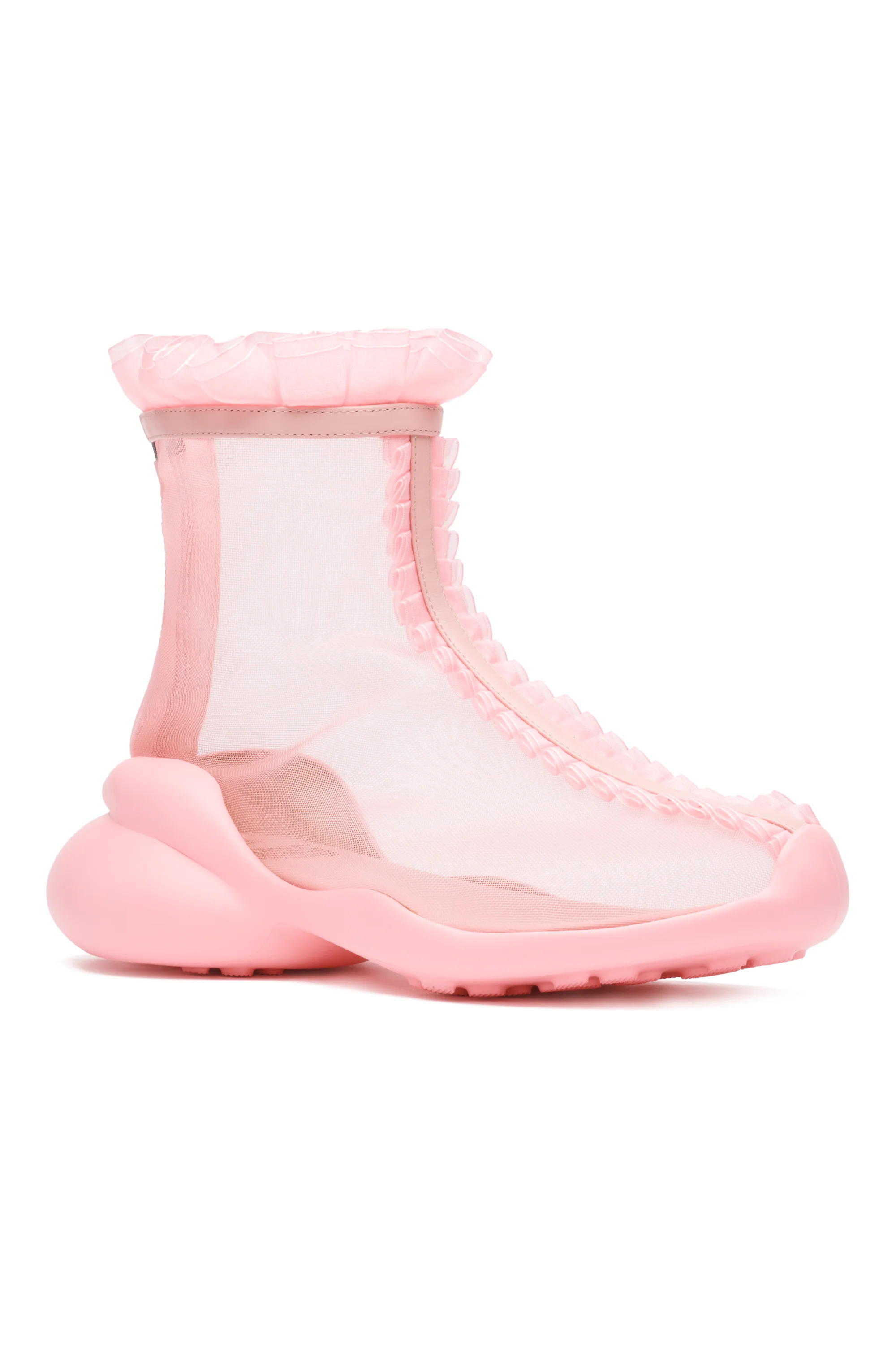 PINK MESH RUFL BOOTS - Image 3