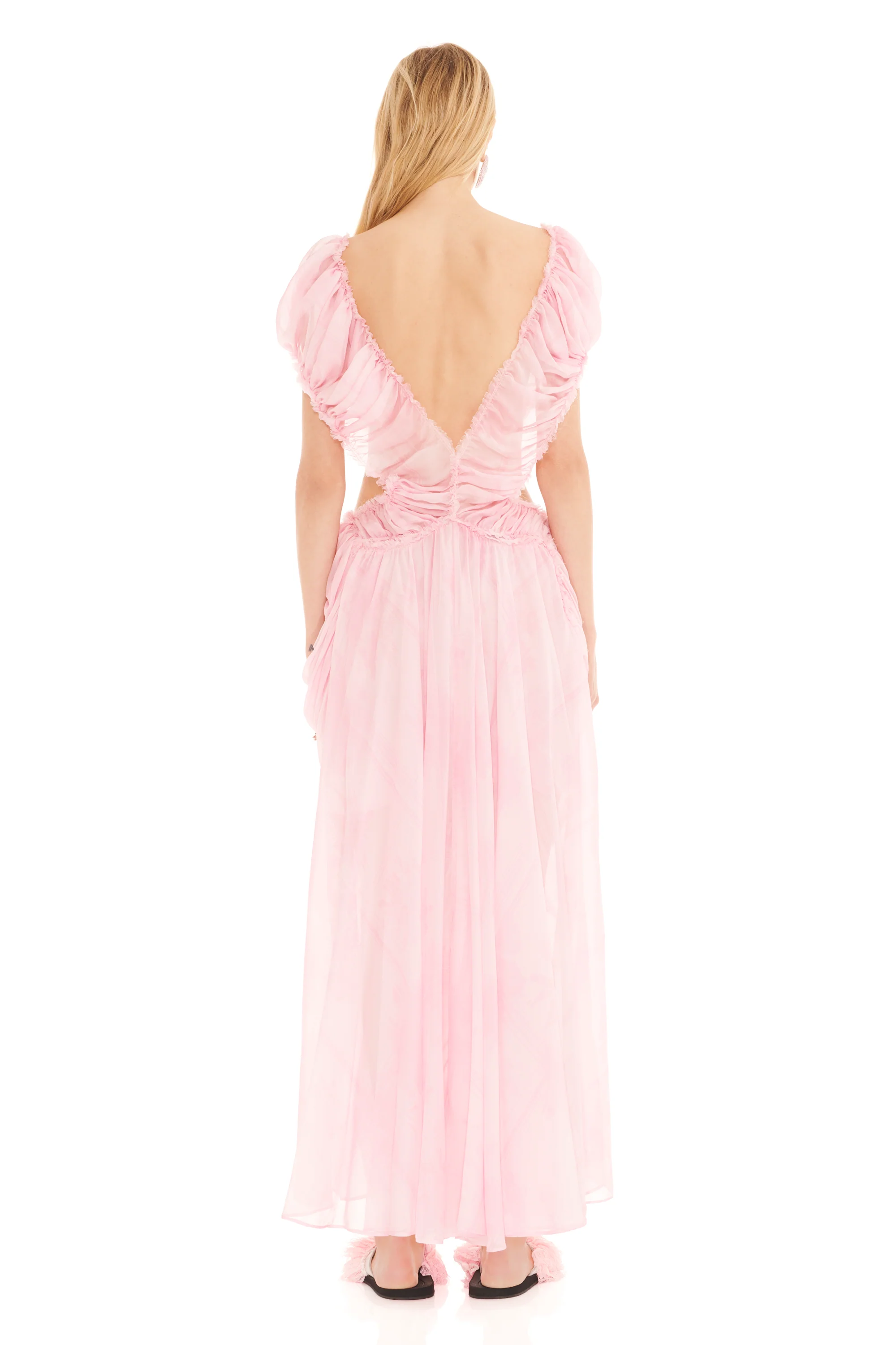 PINK PLAID DIAMOND DRESS - Image 3