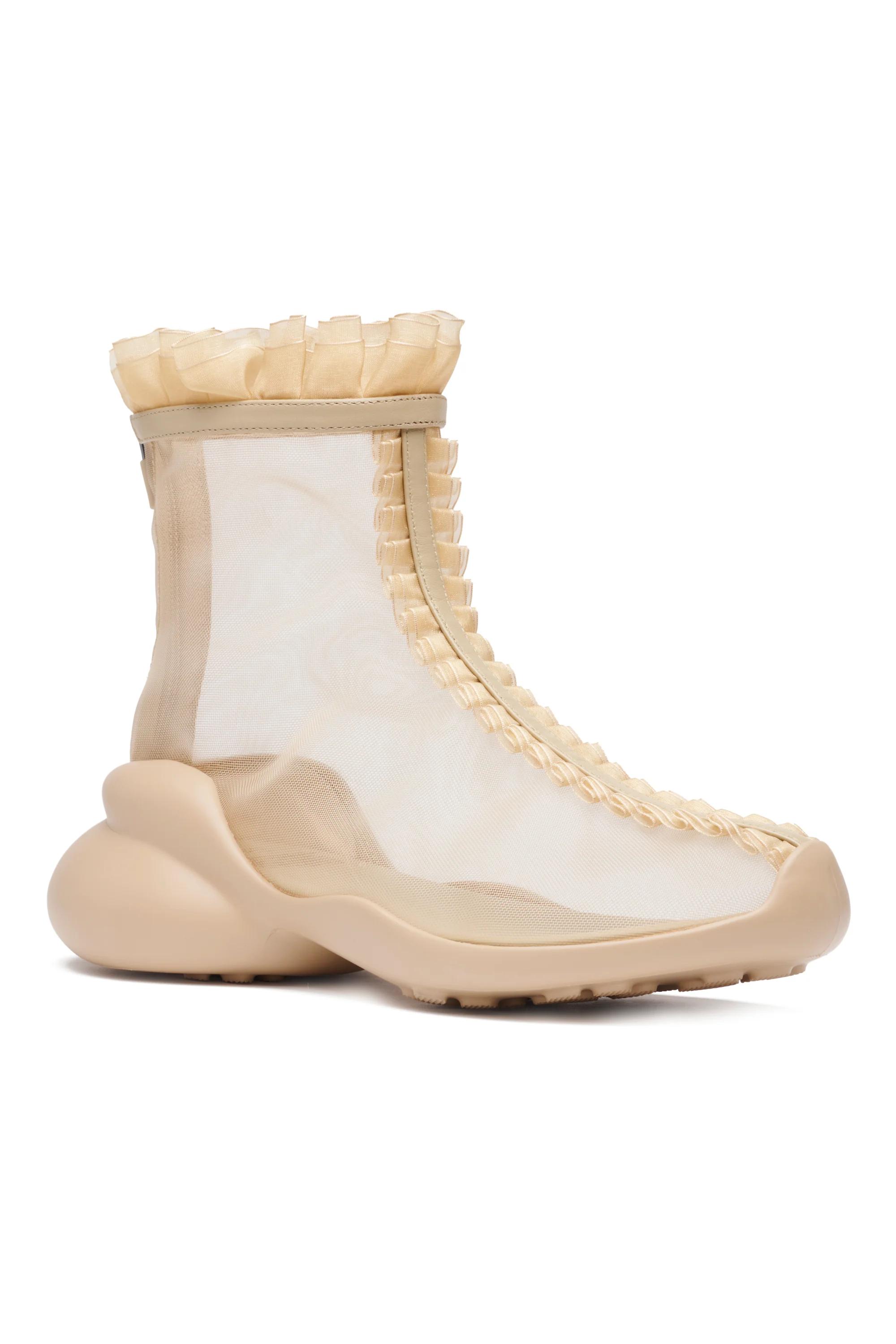 NUDE MESH RUFL BOOTS - Image 3