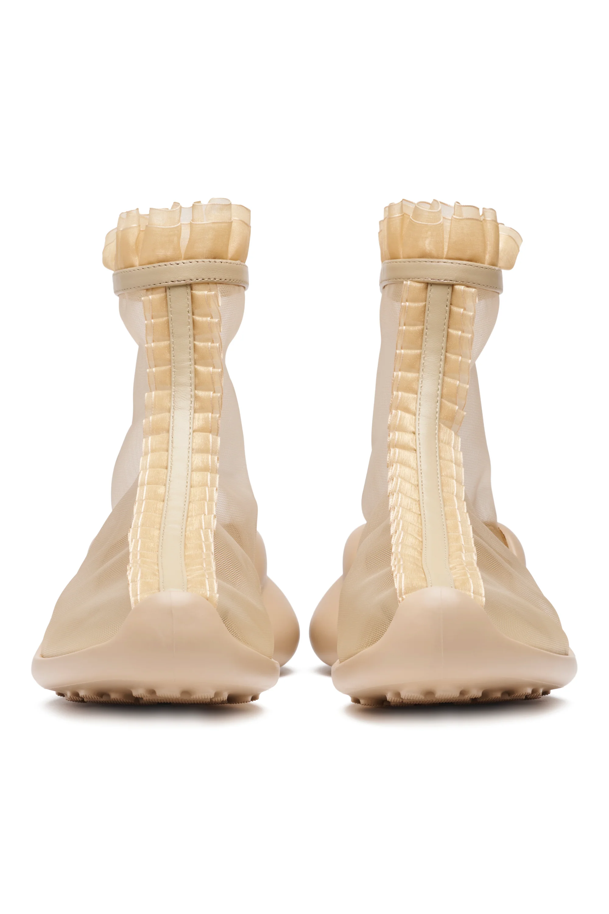 NUDE MESH RUFL BOOTS - Image 4