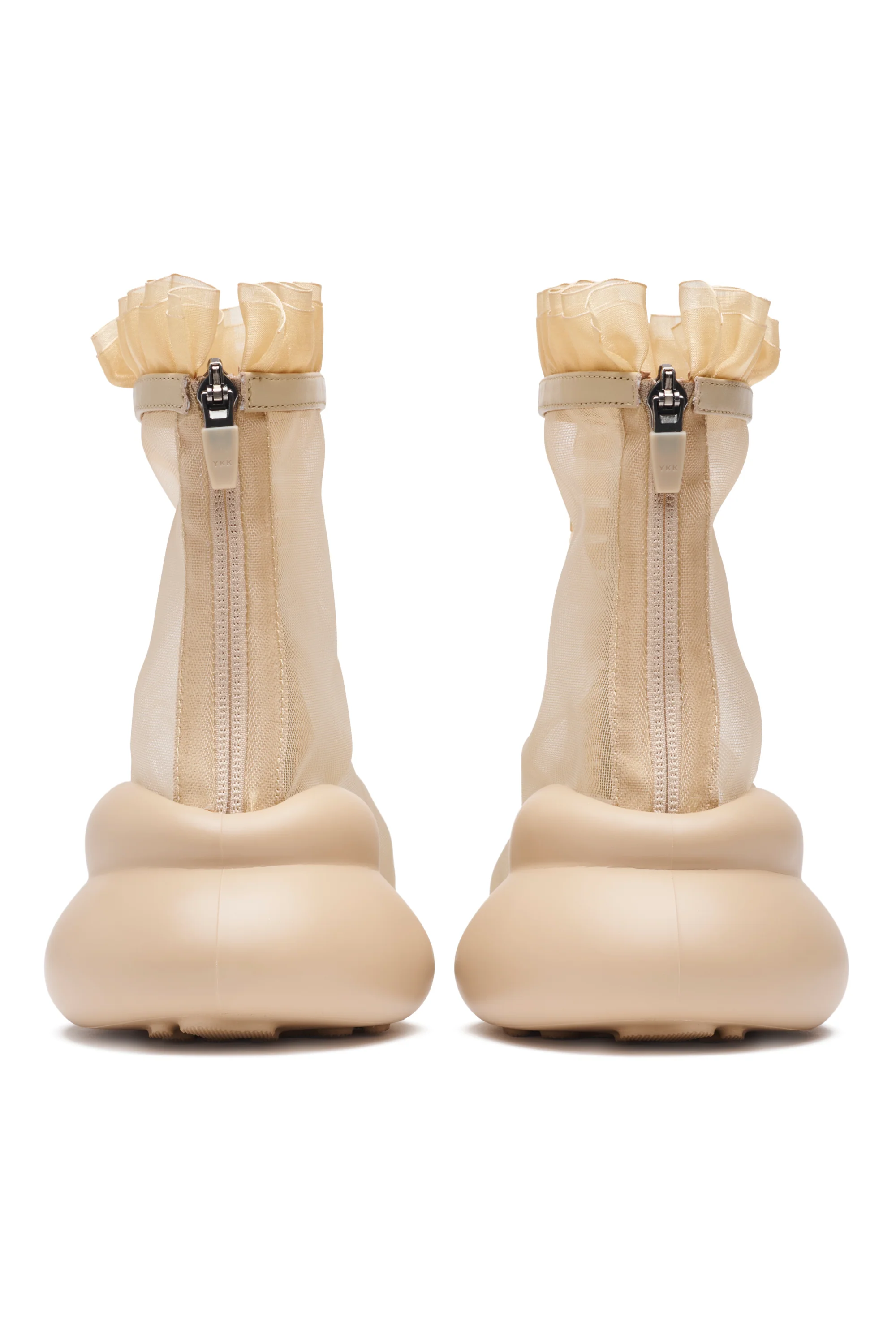 NUDE MESH RUFL BOOTS - Image 7