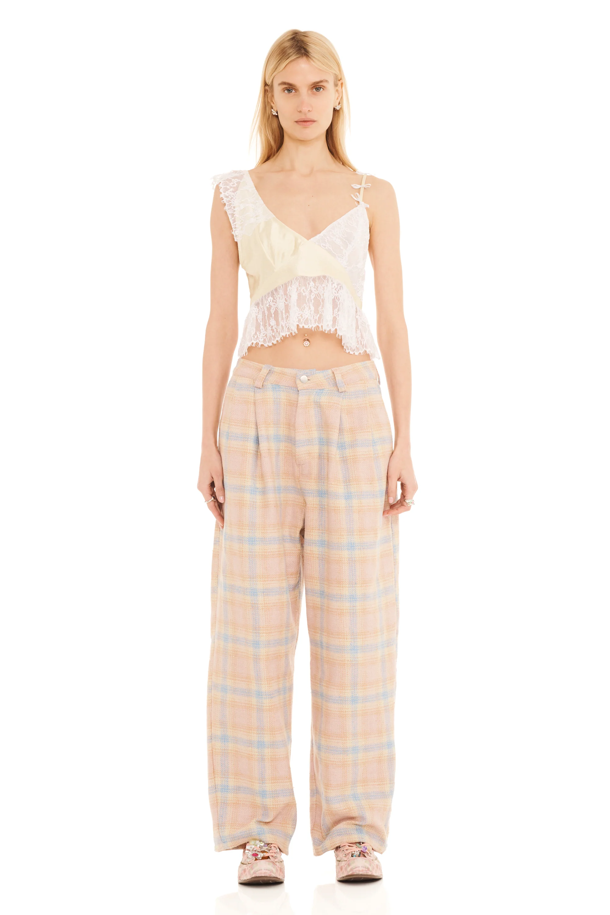 SEASIDE PLAID CATCHFLY PANT