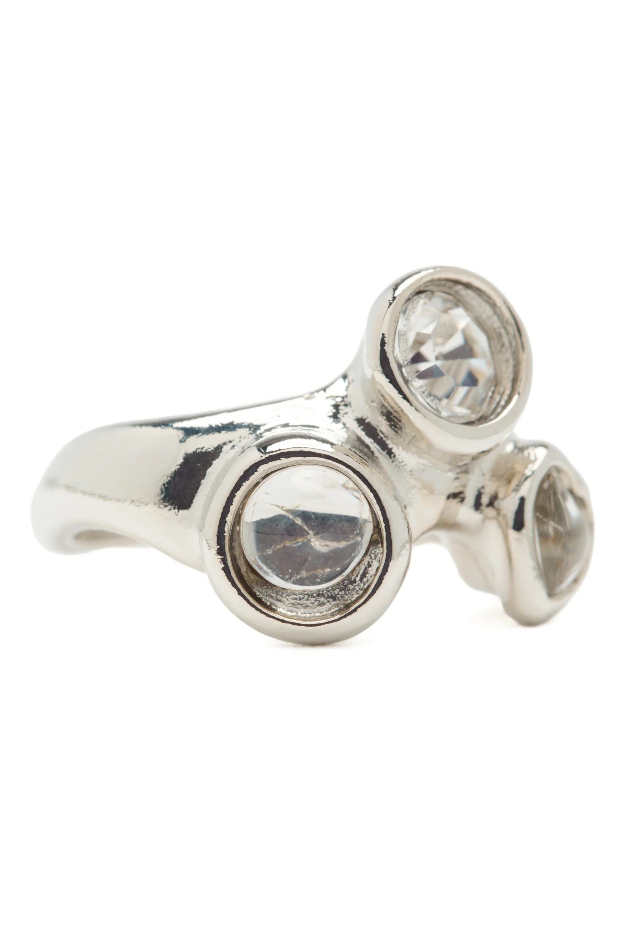 SILVER CLEAR FLORENCE TOE RING - Image 2
