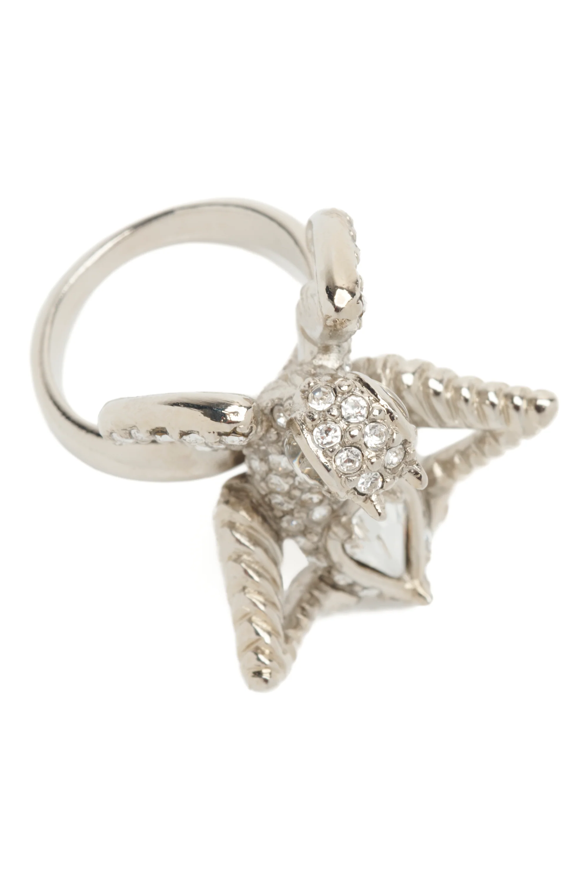 SILVER CLEAR MANTIS RING - Image 4