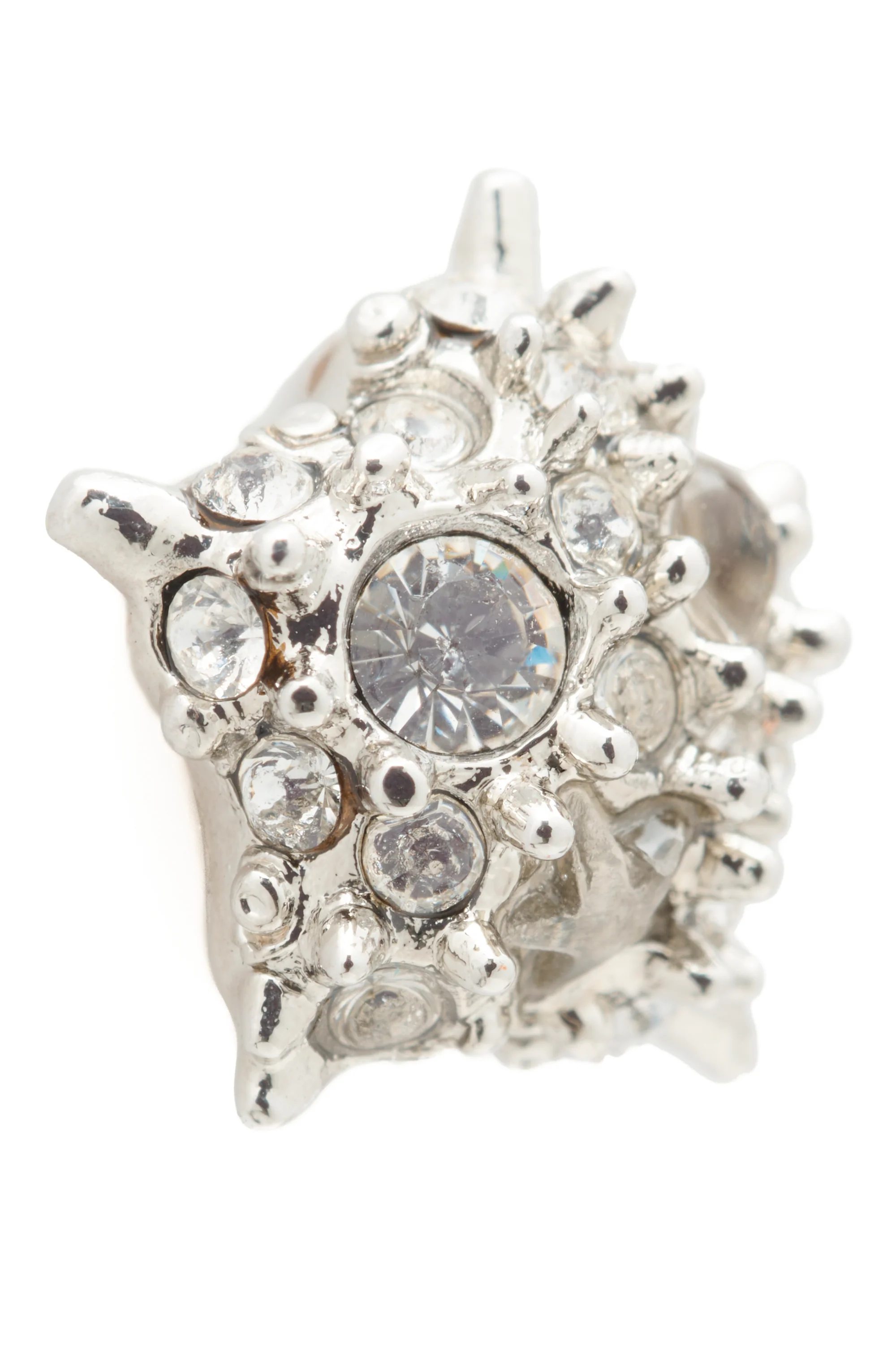 SILVER CLEAR STARLETTE STUDS - Image 3