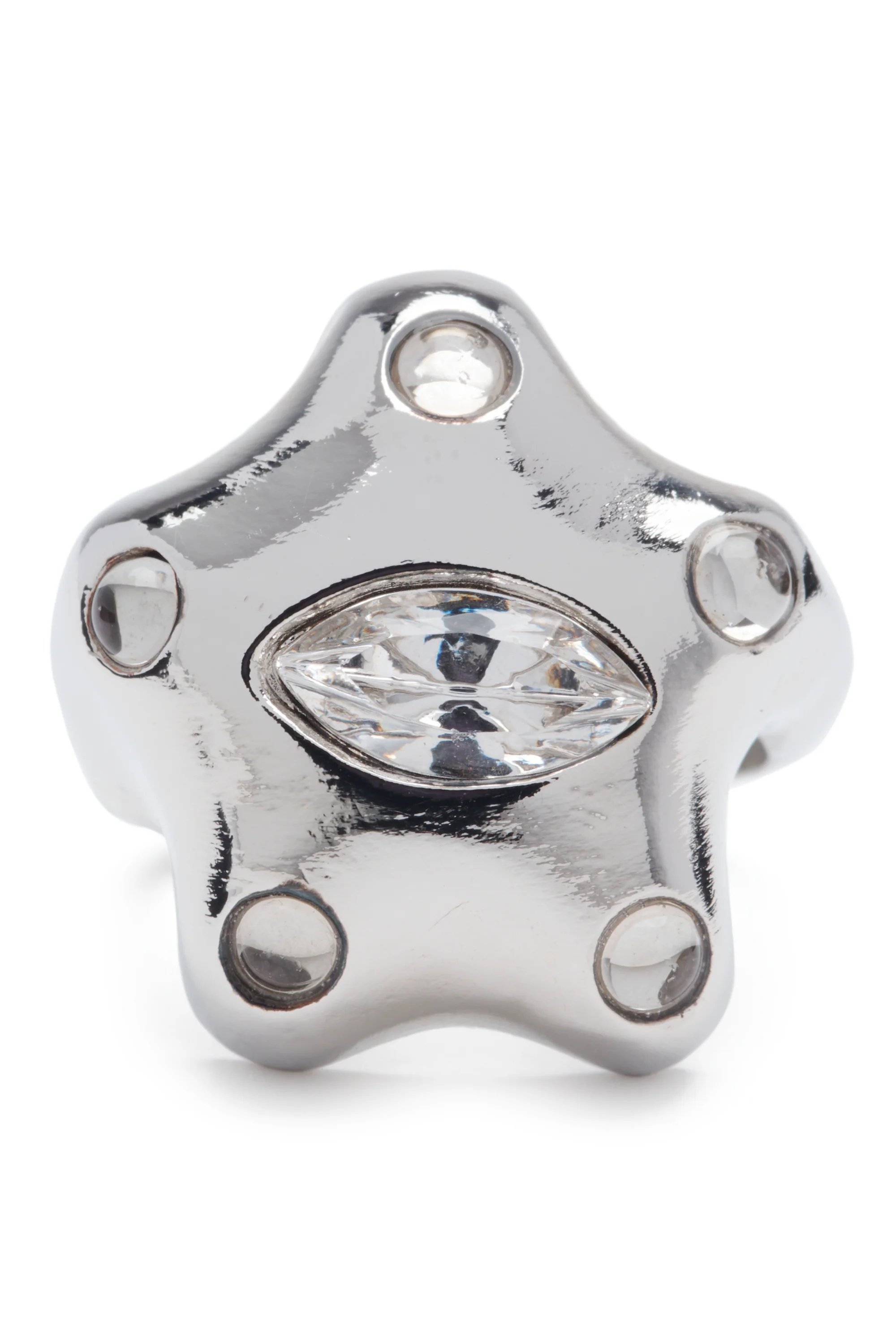 SILVER DEMI STARLETTE RING