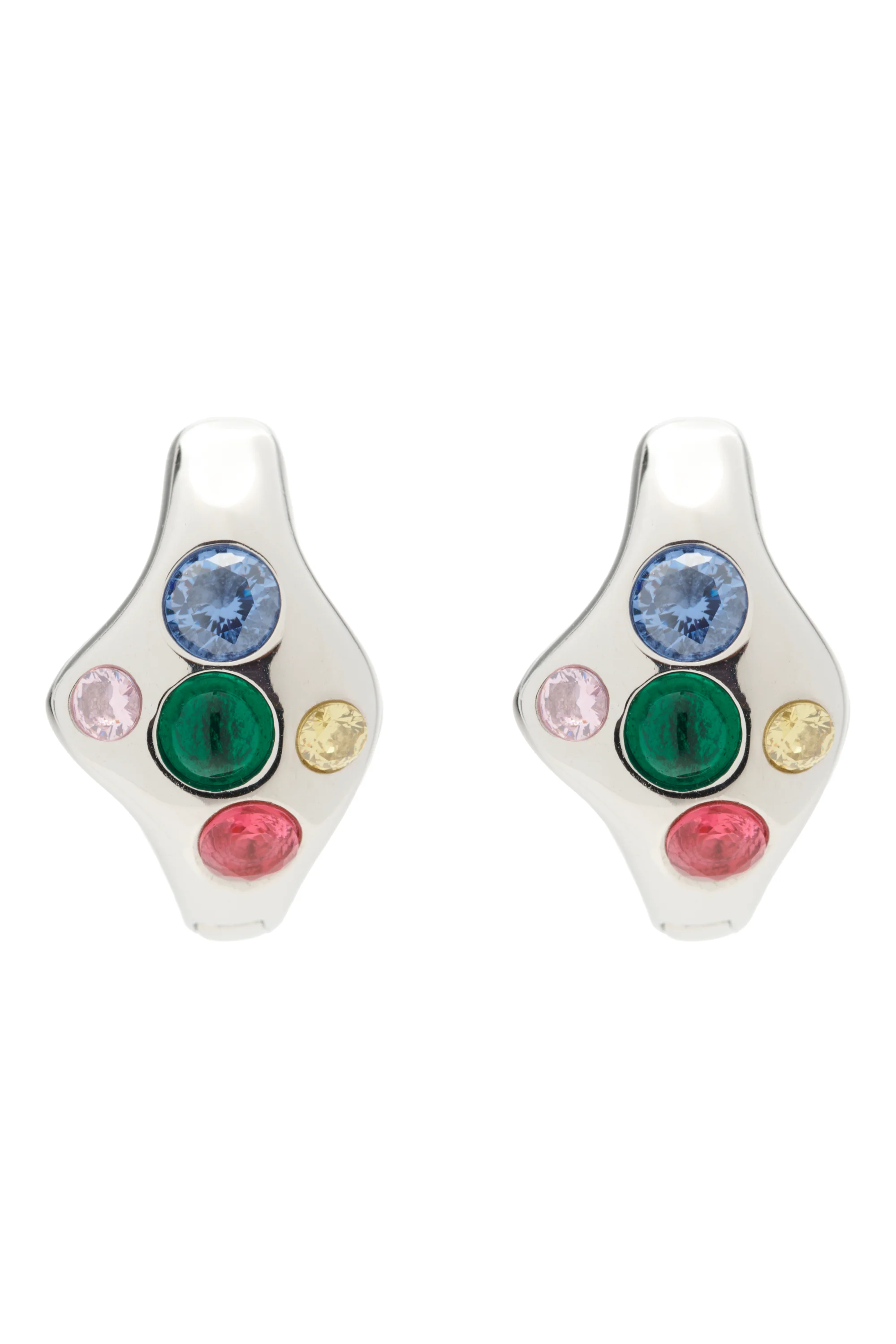 SILVER MULTI BAT EARRINGS