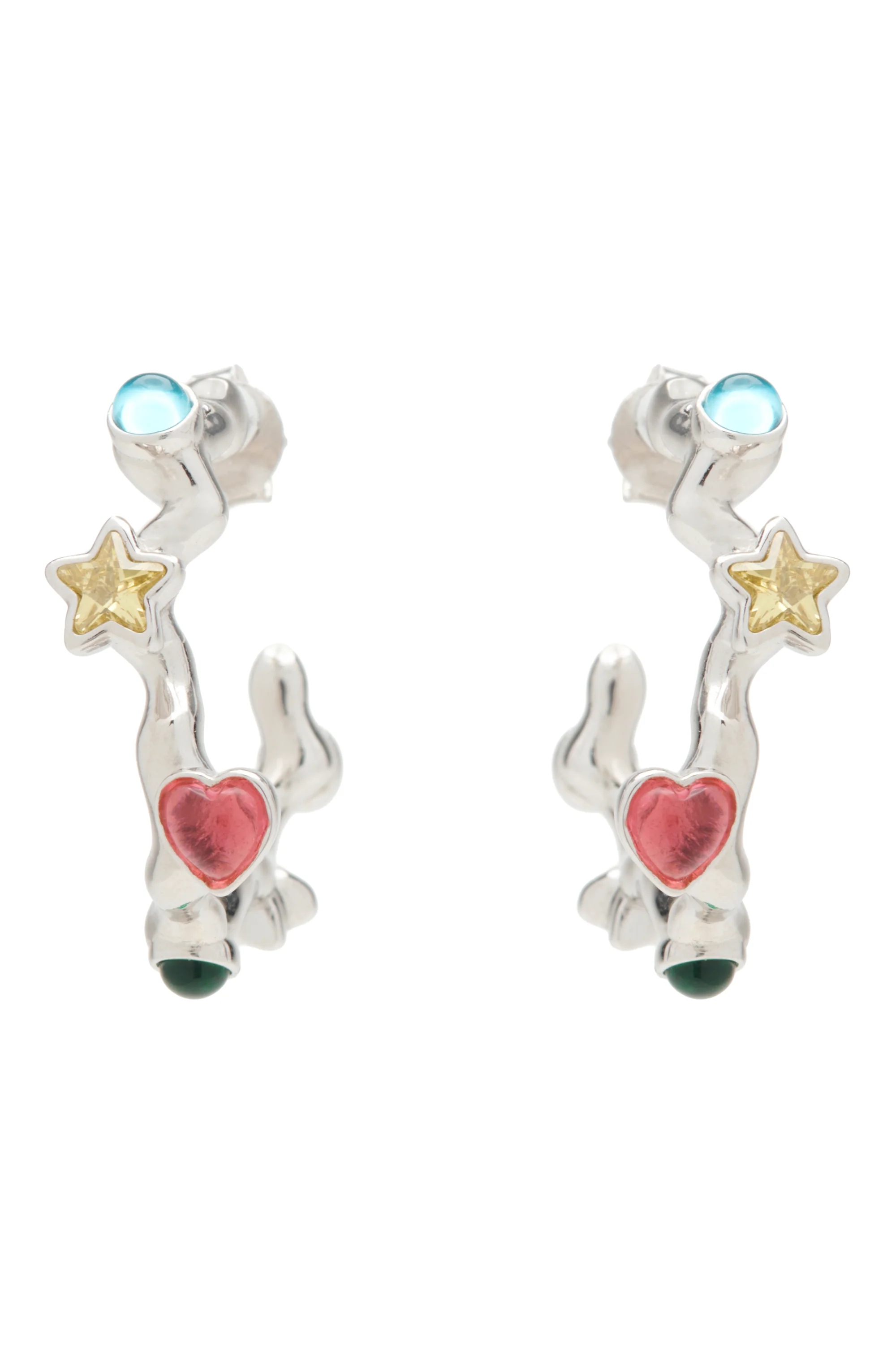 SILVER MULTI FLORENCE EARRINGS