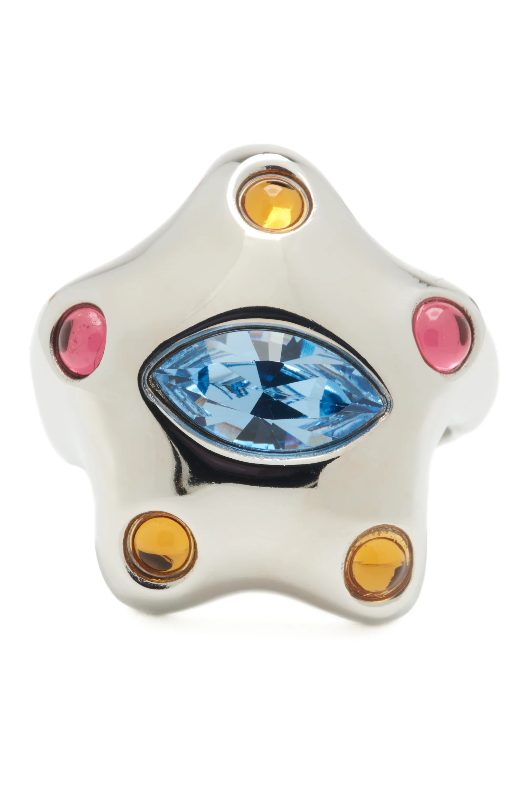 SILVER PASTEL MULTI DEMI STARLETTE RING