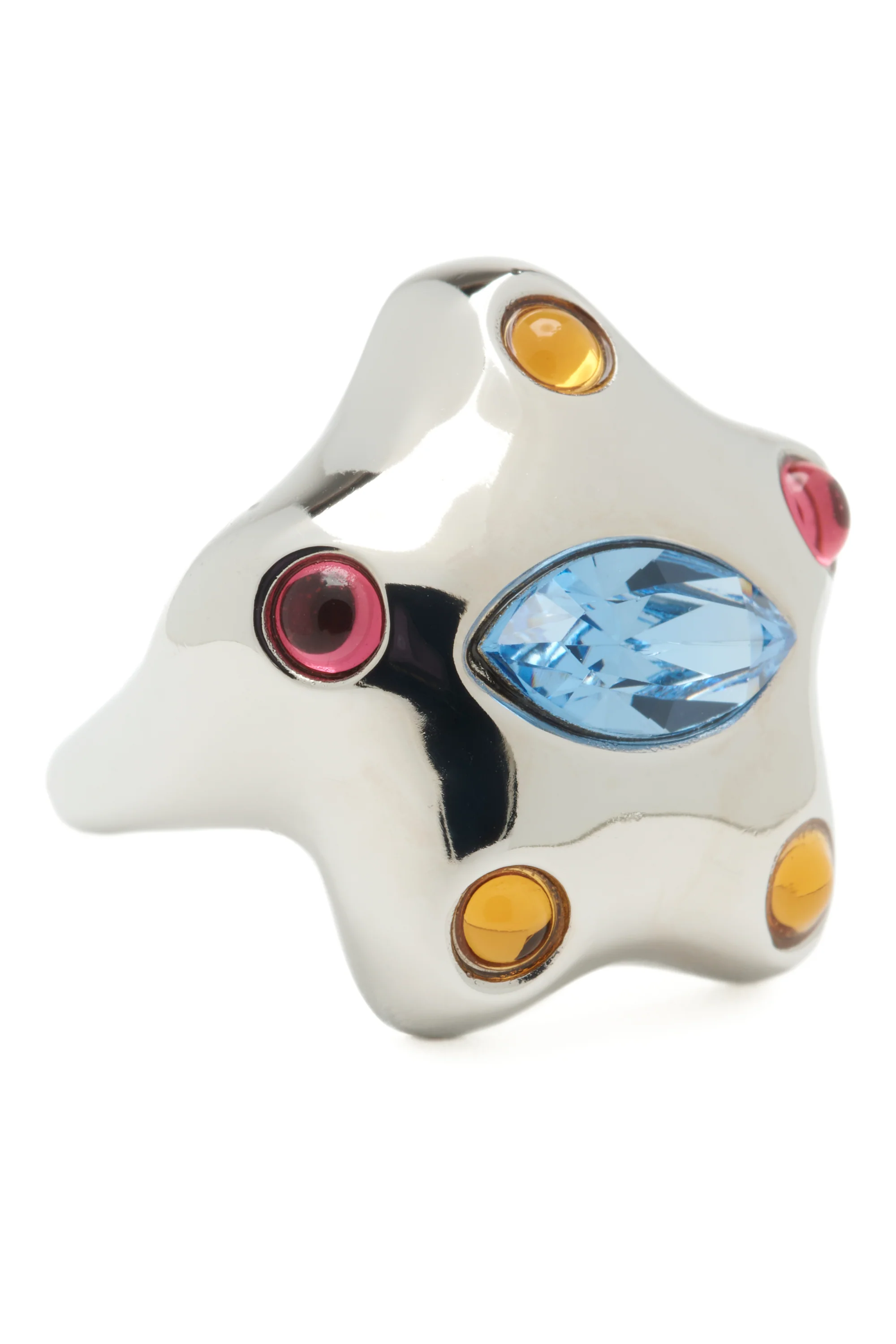SILVER PASTEL MULTI DEMI STARLETTE RING - Image 2