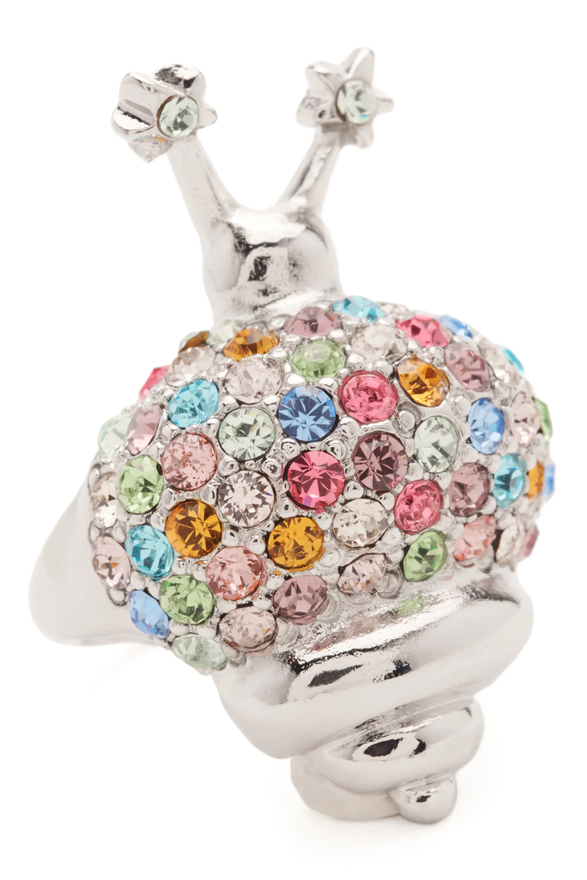 SILVER PASTEL SNAIL RING - Image 3