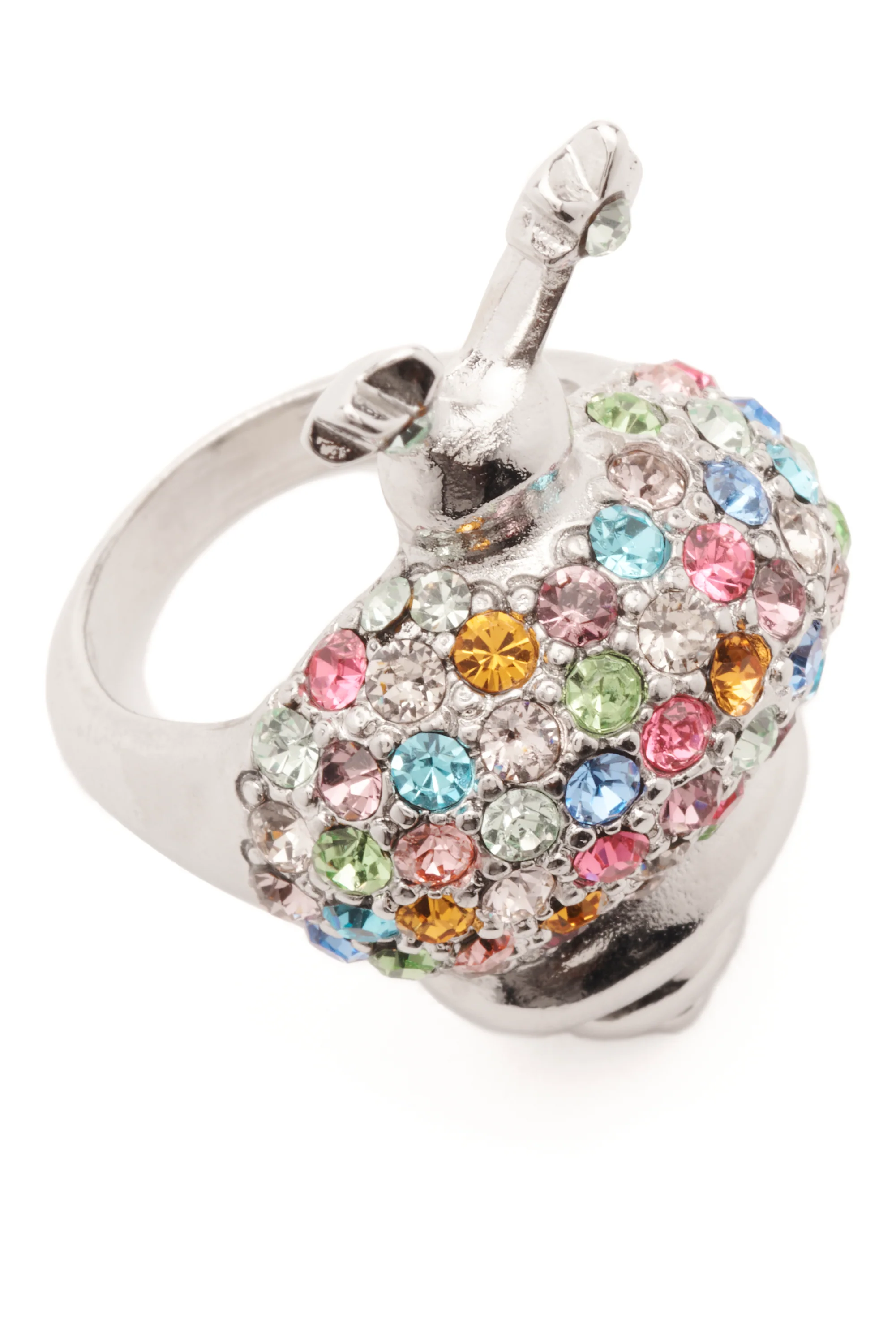 SILVER PASTEL SNAIL RING - Image 4