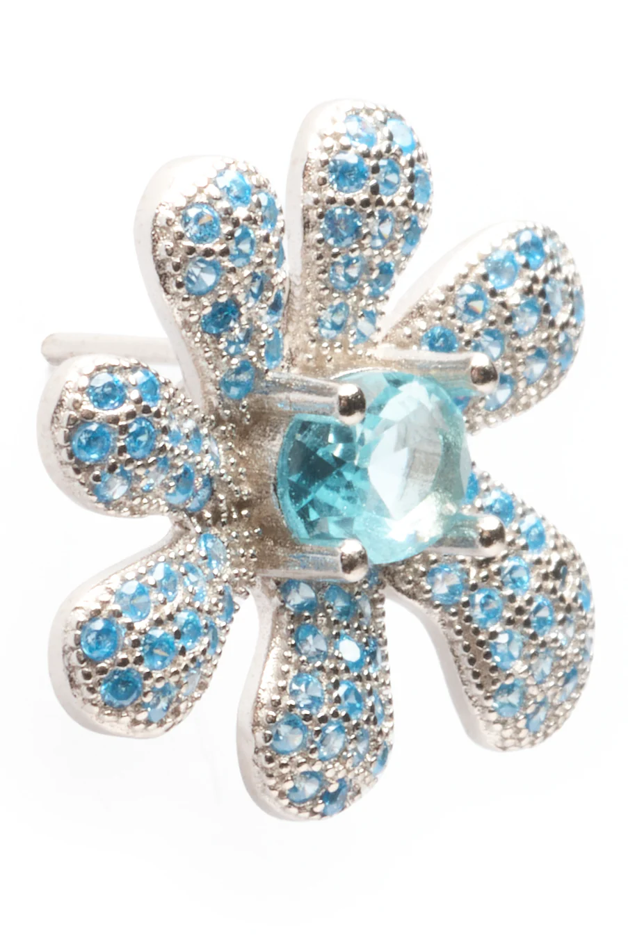 SKY MIX SQUASHED BLOSSOM EARRING - Image 3