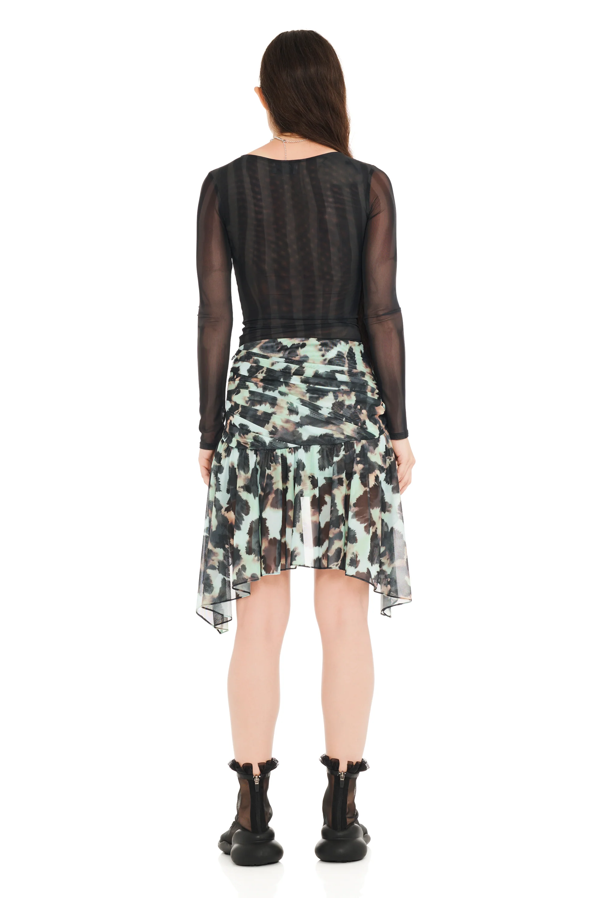 SNOW LEOPARD CELOSIA MINI SKIRT - Image 3