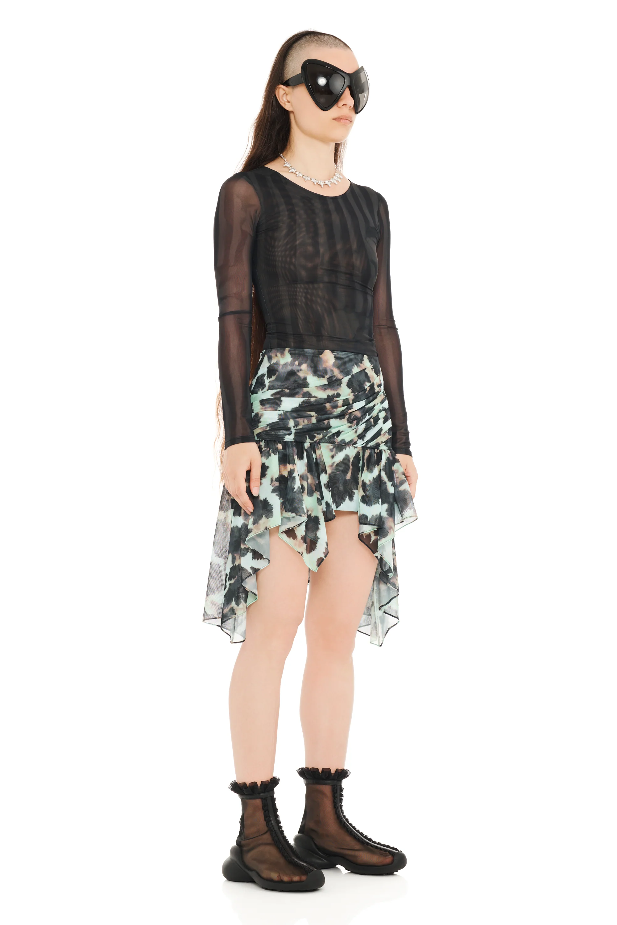 SNOW LEOPARD CELOSIA MINI SKIRT - Image 5
