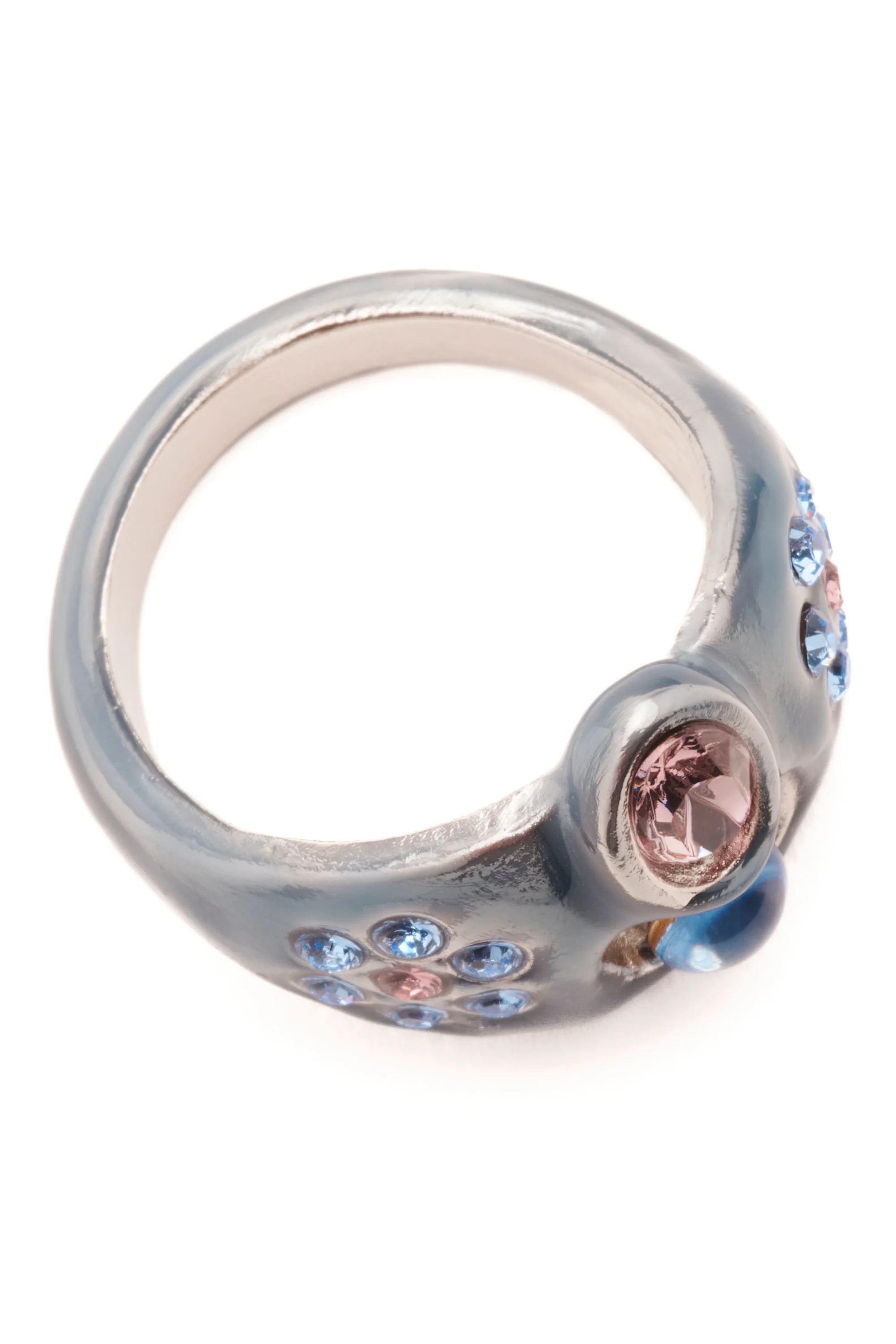 SOFT BLUE COSMIC DAISY RING - Image 3