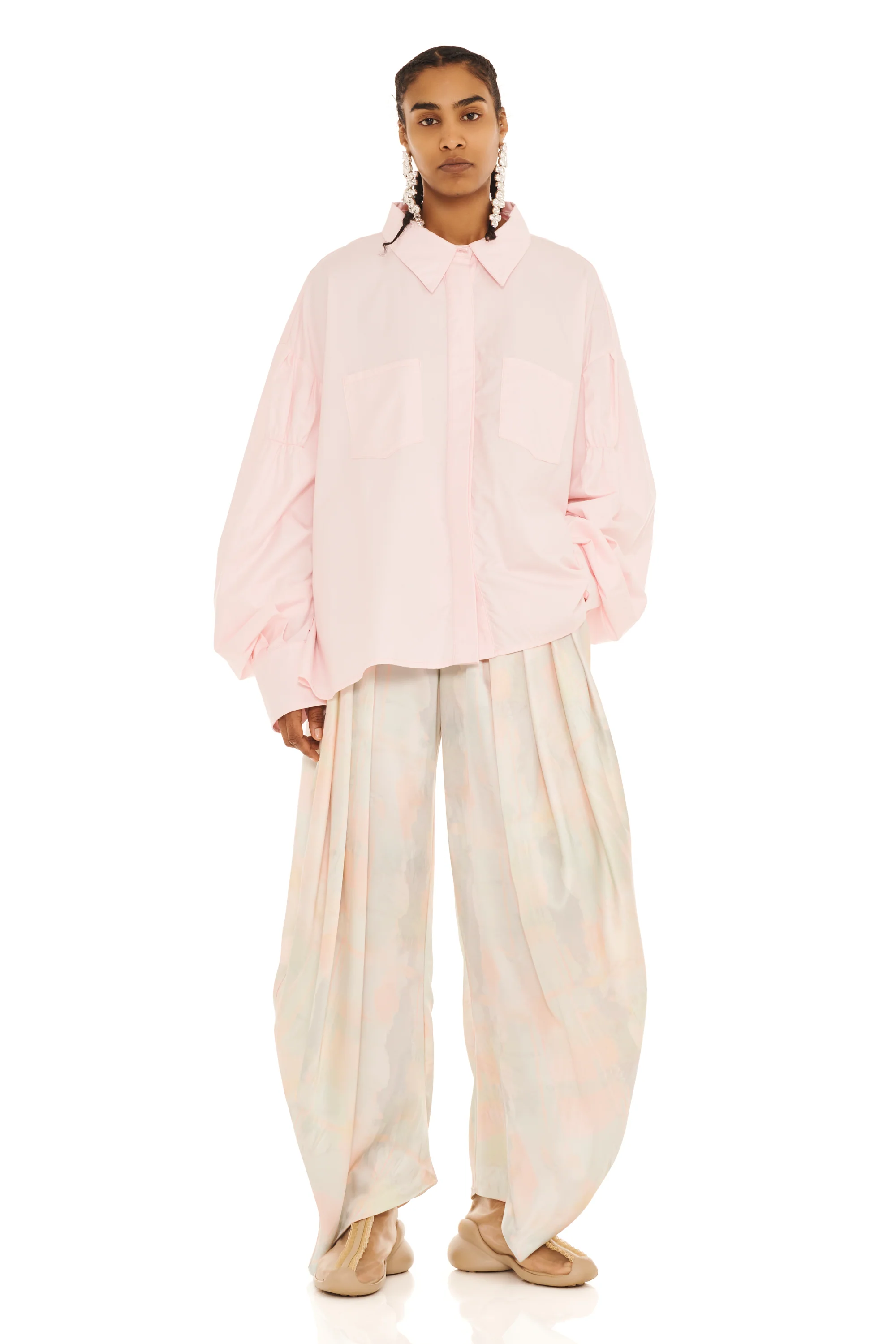 SOFT PINK CHASON BUTTON UP - Image 5