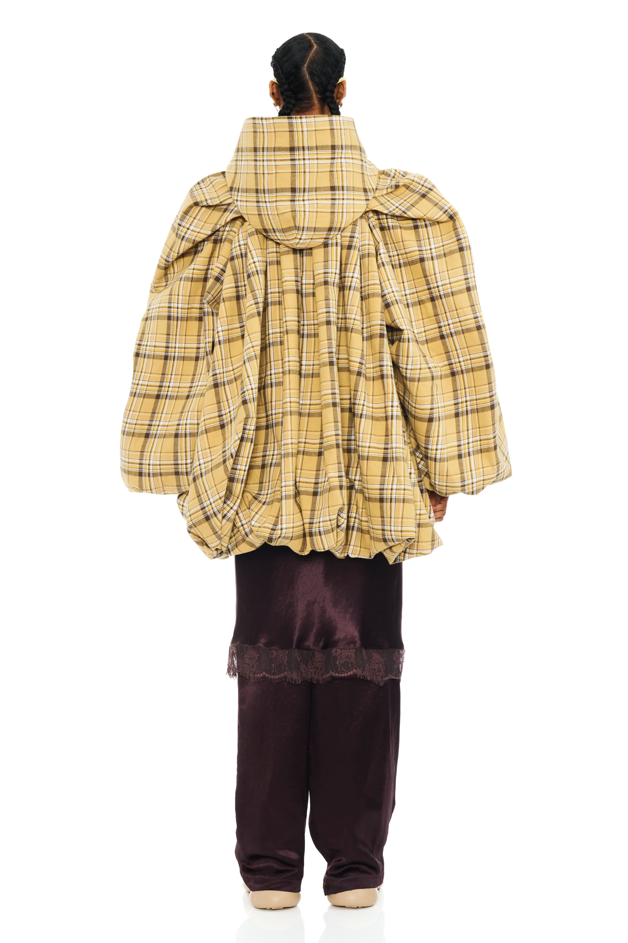 SUNFLOWER PLAID PILLOW COAT - Image 4