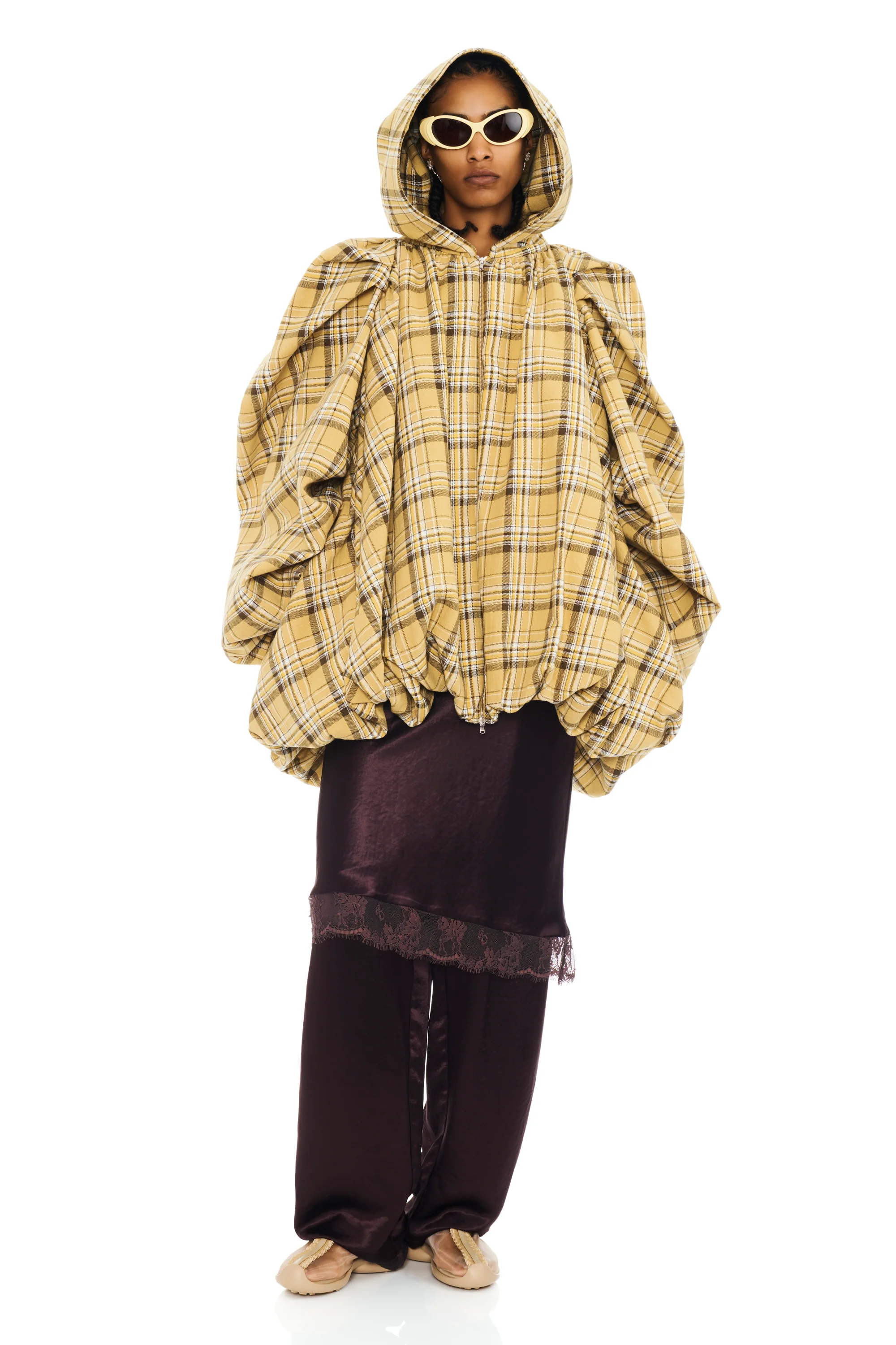 SUNFLOWER PLAID PILLOW COAT - Image 6